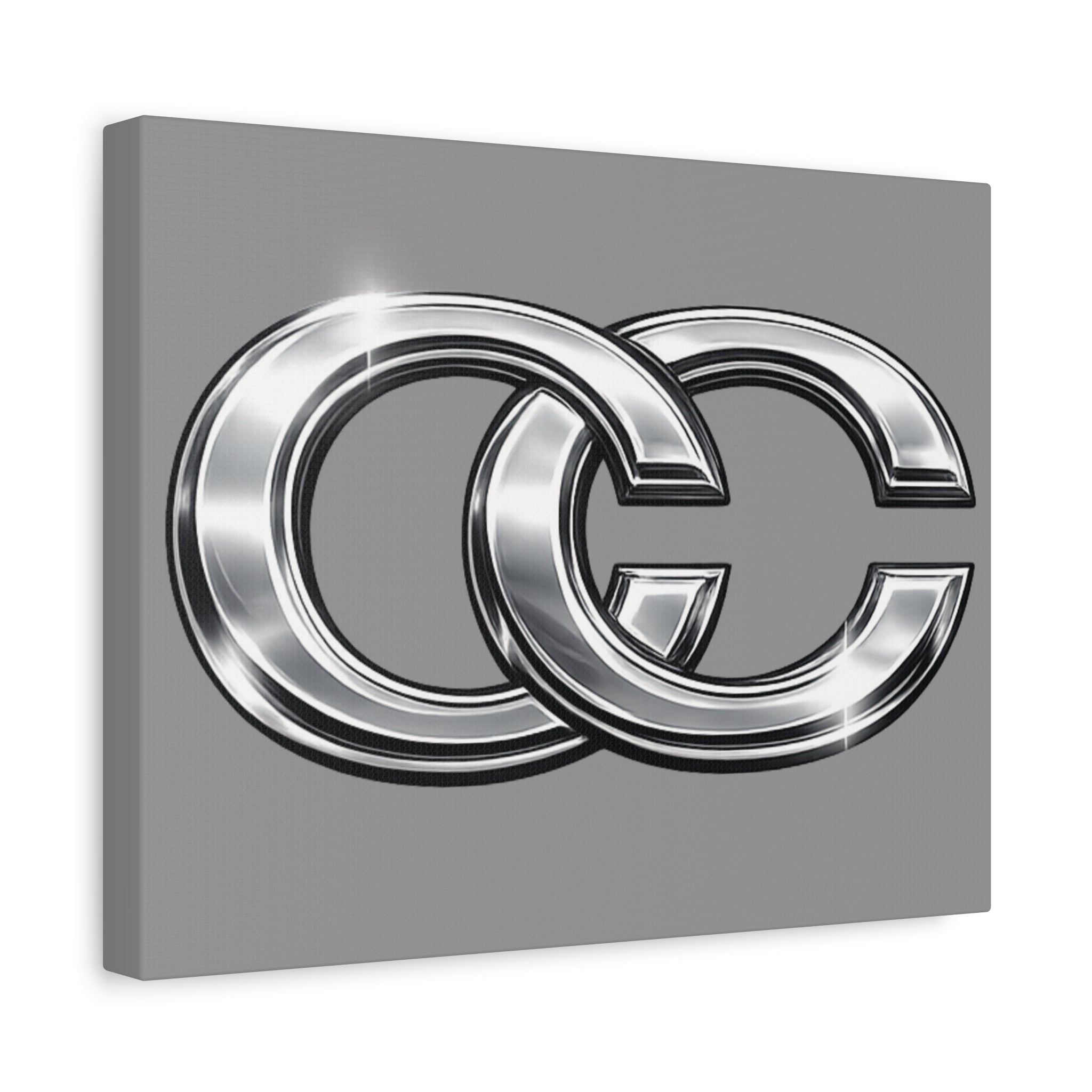 Automotive Canvas Wall Art – Chrome Logo Matte | JDM Car Decor