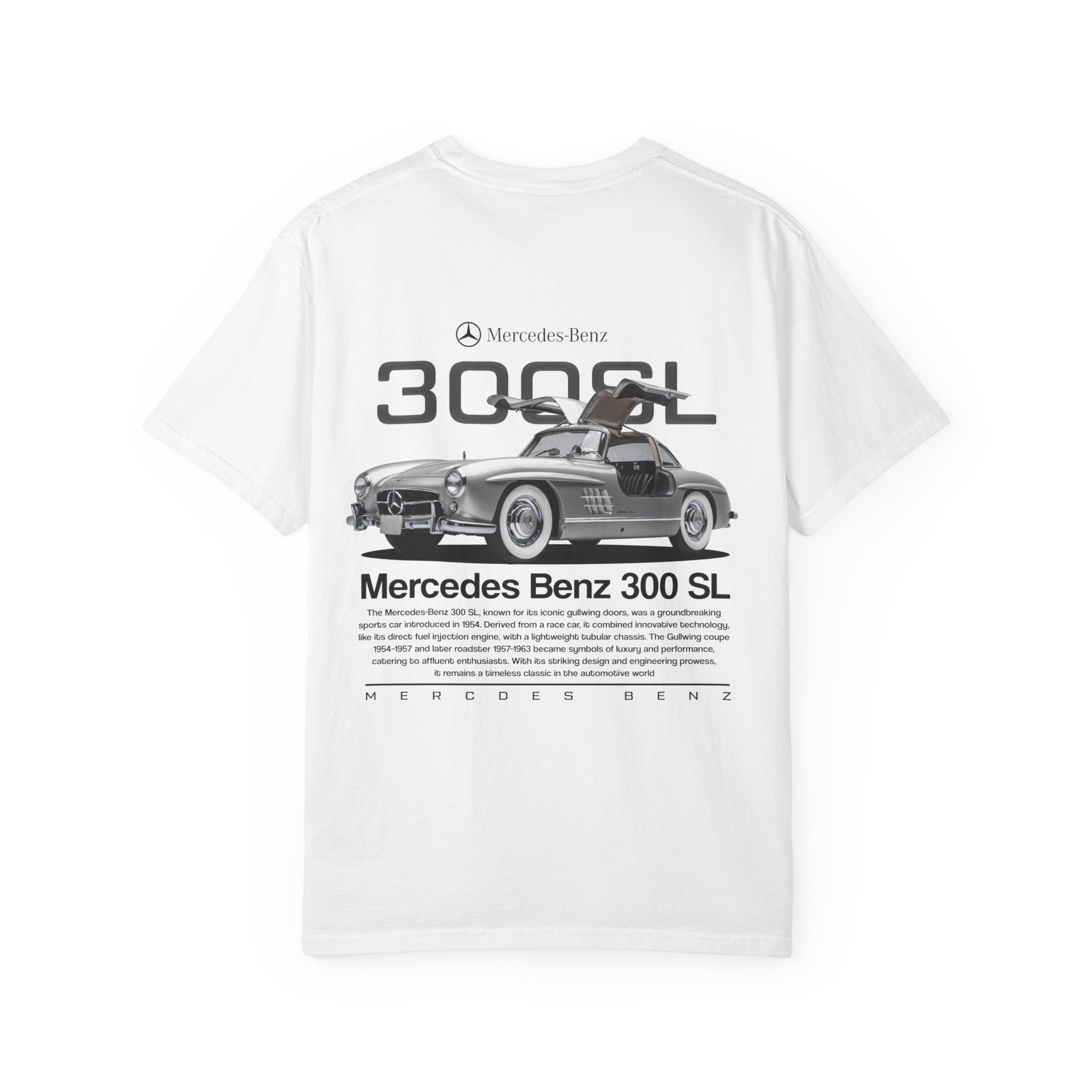 Mercedes-Benz 300 SL Graphic T-Shirt — Vintage Car Illustration Tee