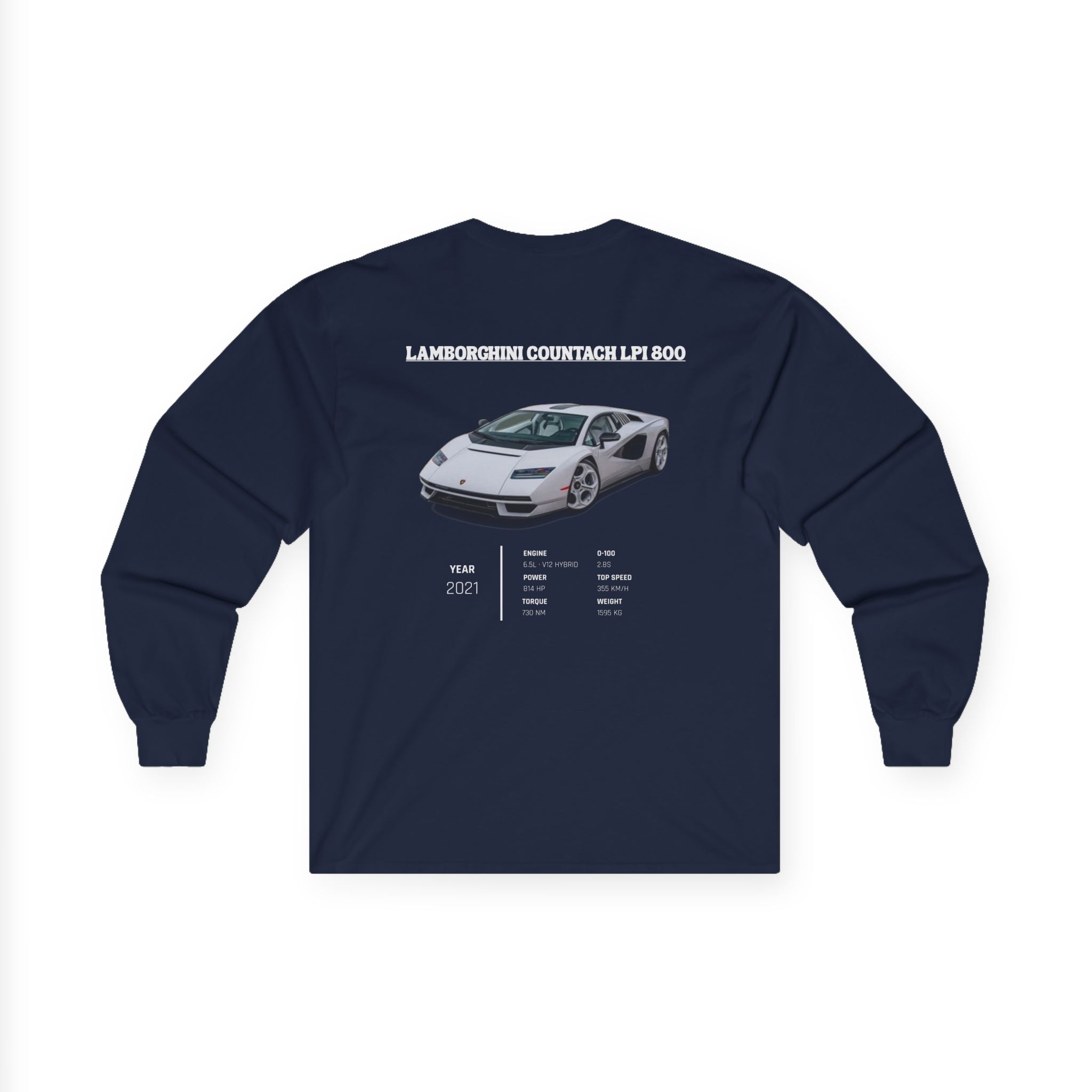 Lamborghini Countach LPI 800 Retro Longsleeve