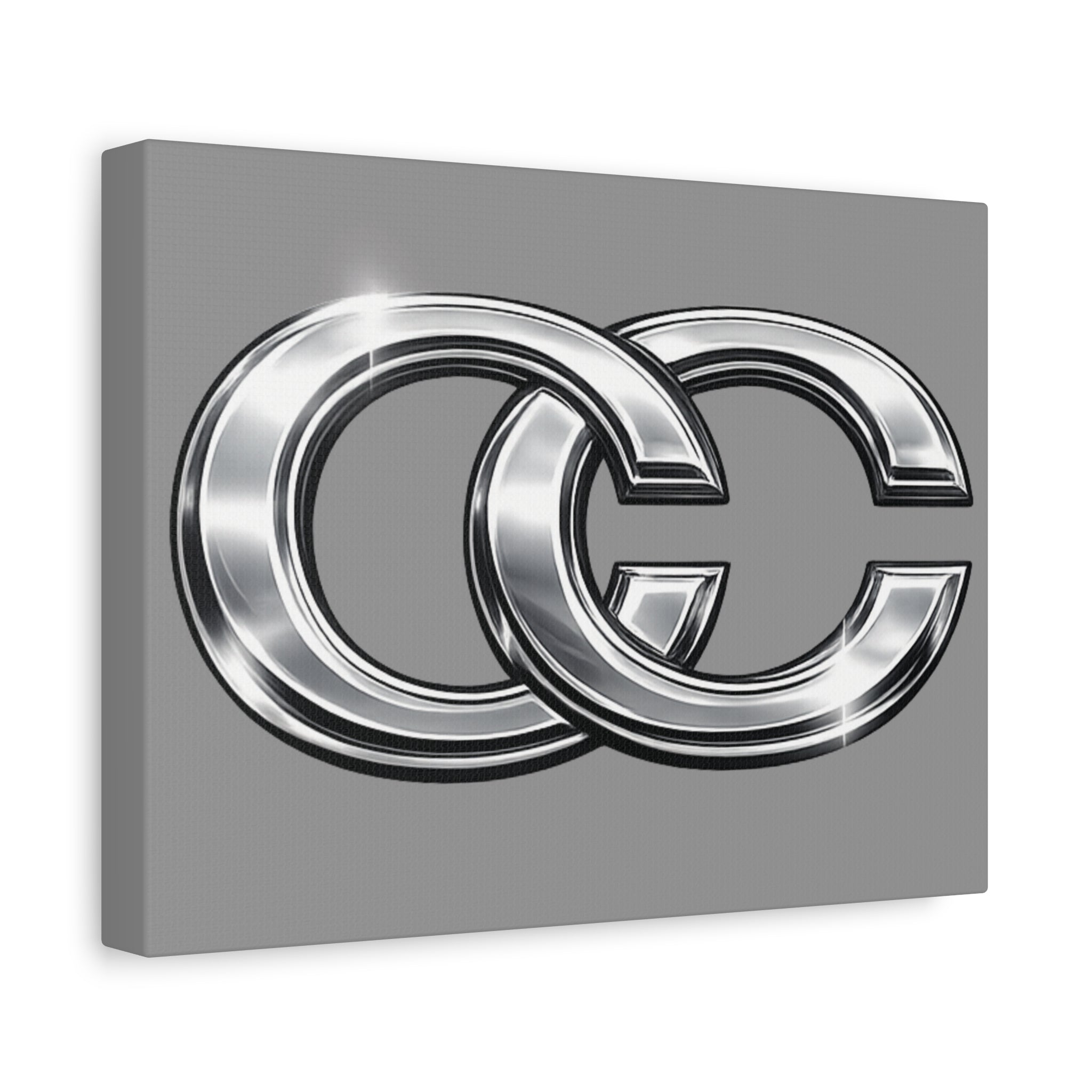 Automotive Canvas Wall Art – Chrome Logo Matte | JDM Car Decor
