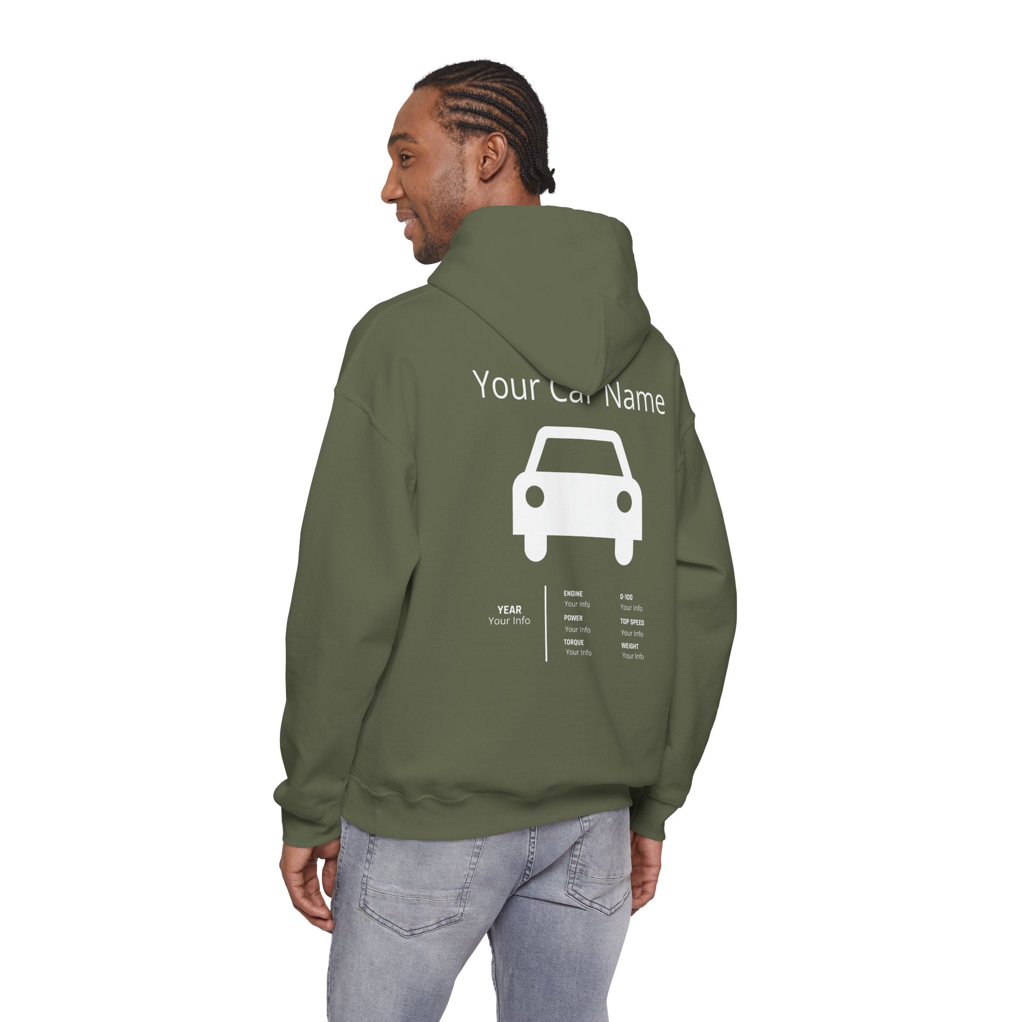 Custom Car Owner Hoodie — Personalized "Your Car Name" Graphic Pullover