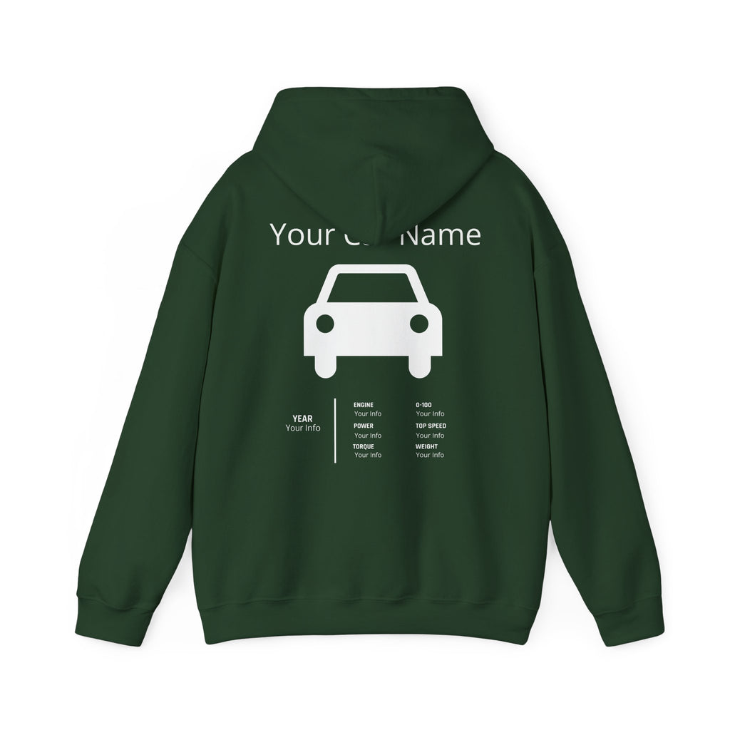 Custom Car Owner Hoodie — Personalized "Your Car Name" Graphic Pullover