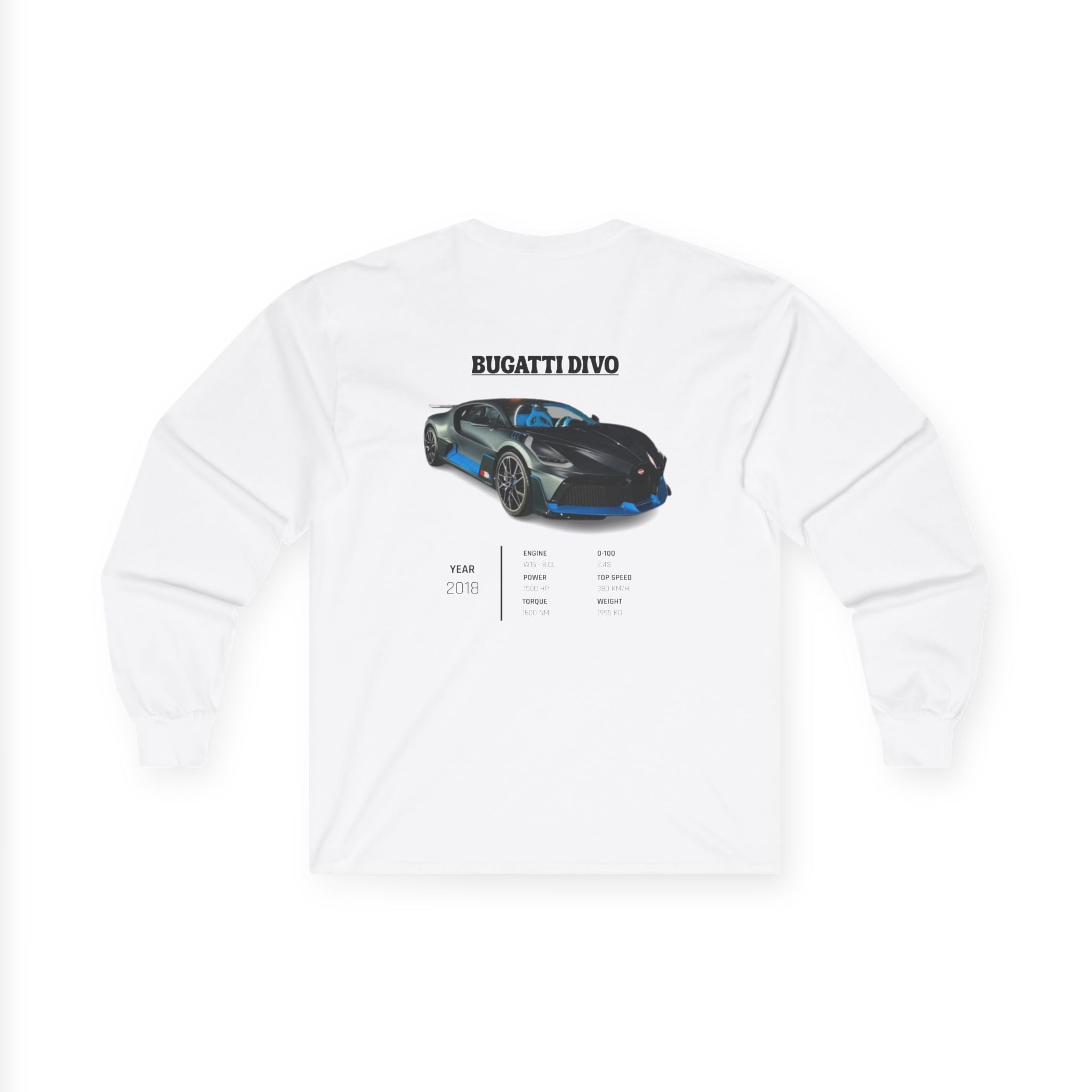 T-shirt manches longues Bugatti Divo Hypercar
