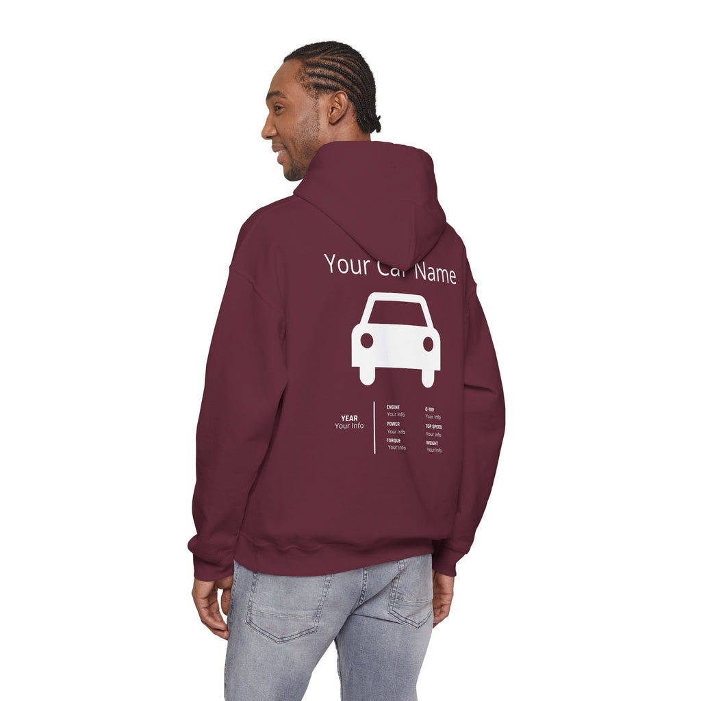 Custom Car Owner Hoodie — Personalized "Your Car Name" Graphic Pullover