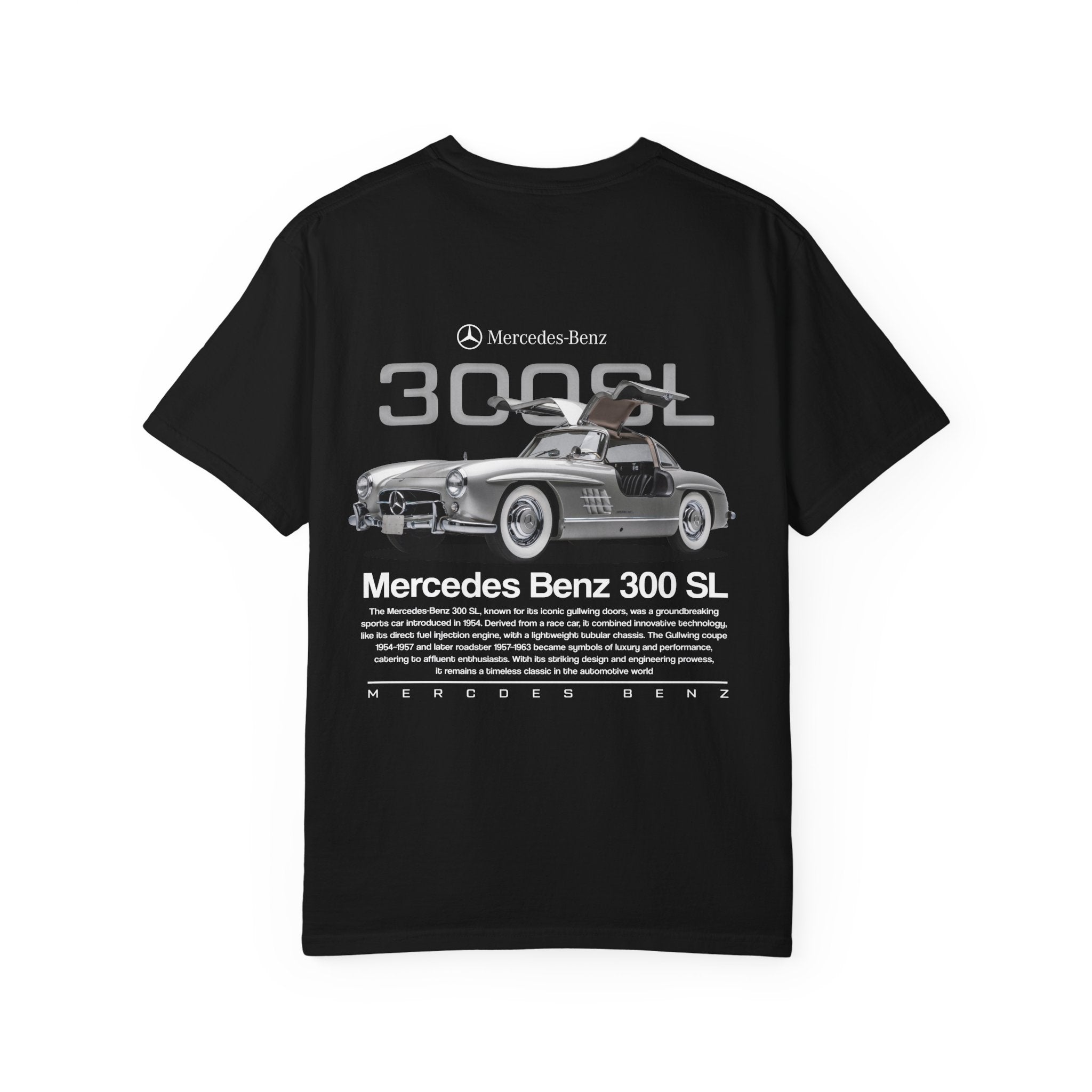 Mercedes-Benz 300 SL Graphic T-Shirt — Vintage Car Illustration Tee
