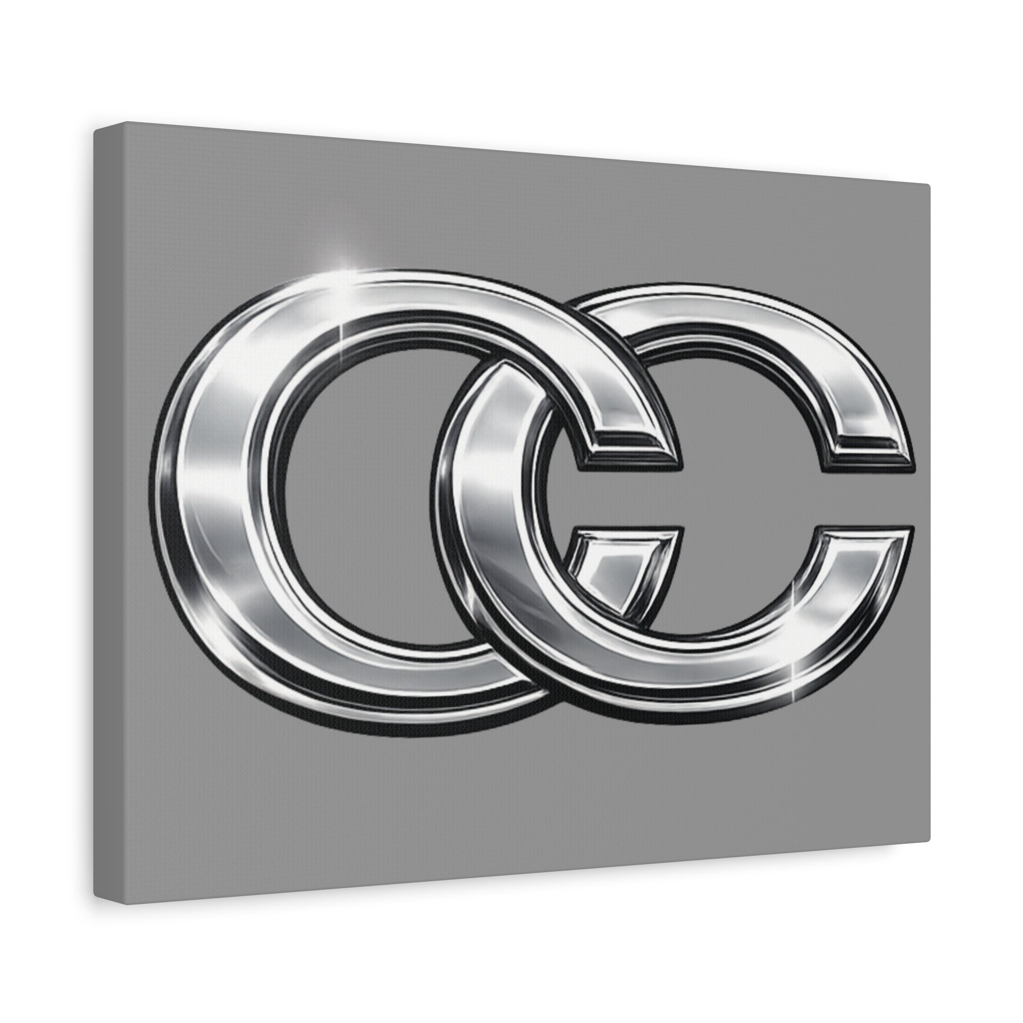 Automotive Canvas Wall Art – Chrome Logo Matte | JDM Car Decor
