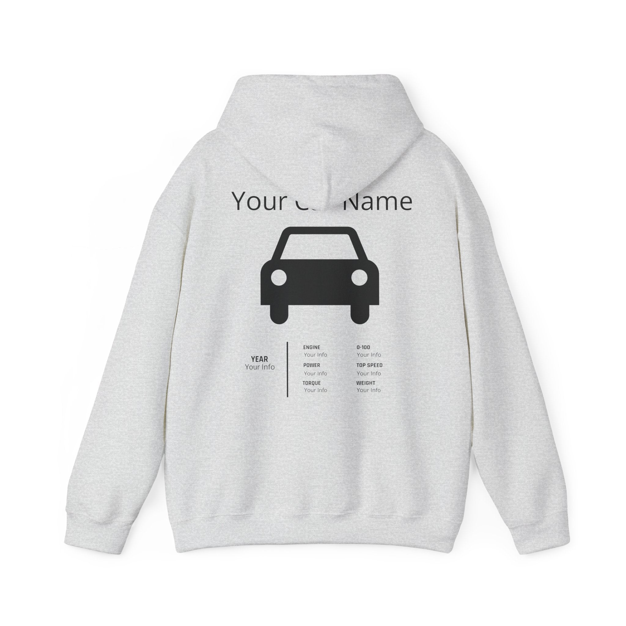 Custom Car Owner Hoodie — Personalized "Your Car Name" Graphic Pullover