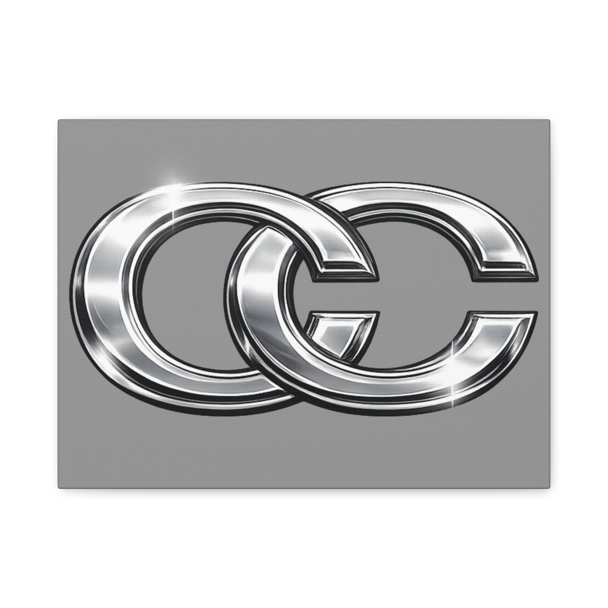 Automotive Canvas Wall Art – Chrome Logo Matte | JDM Car Decor