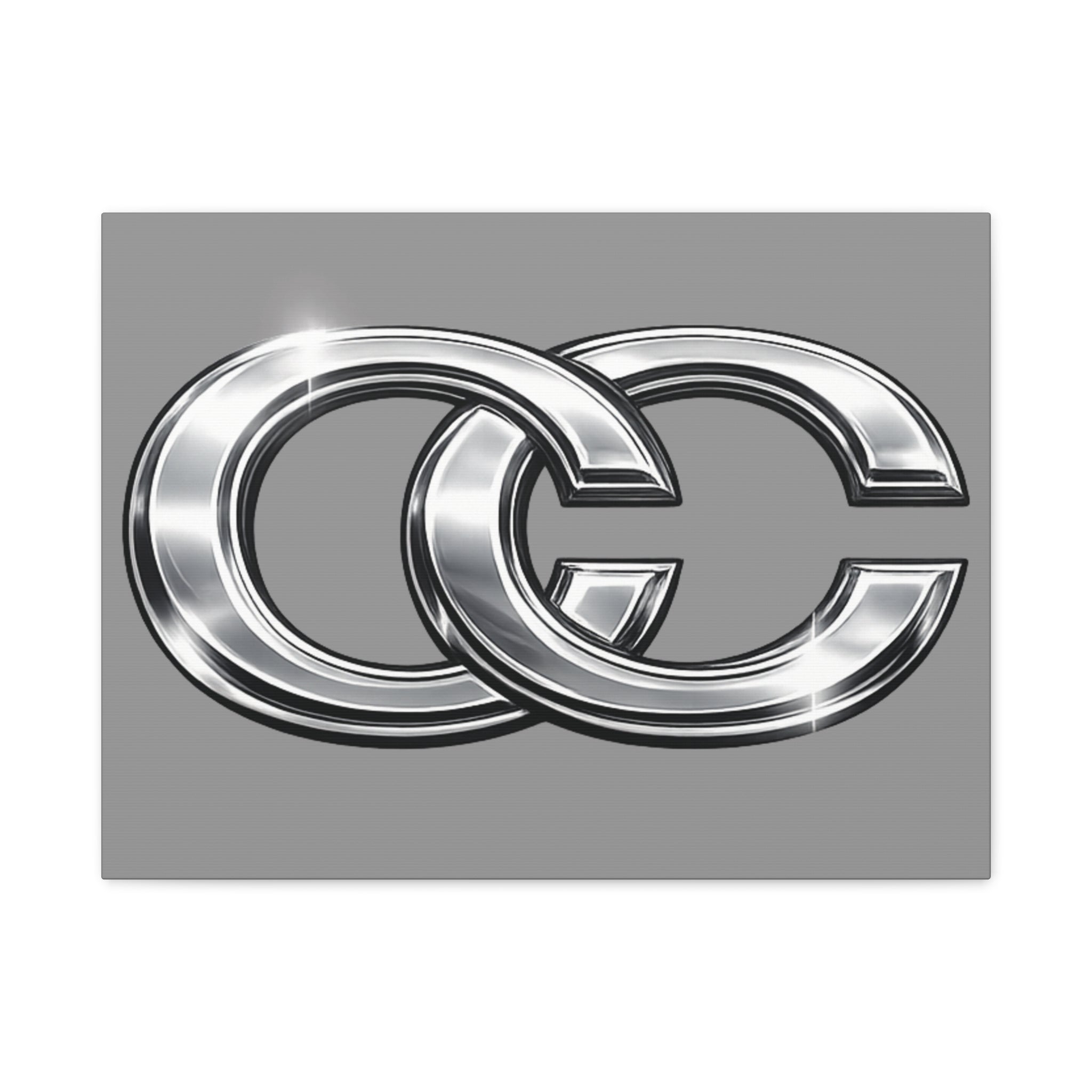 Automotive Canvas Wall Art – Chrome Logo Matte | JDM Car Decor