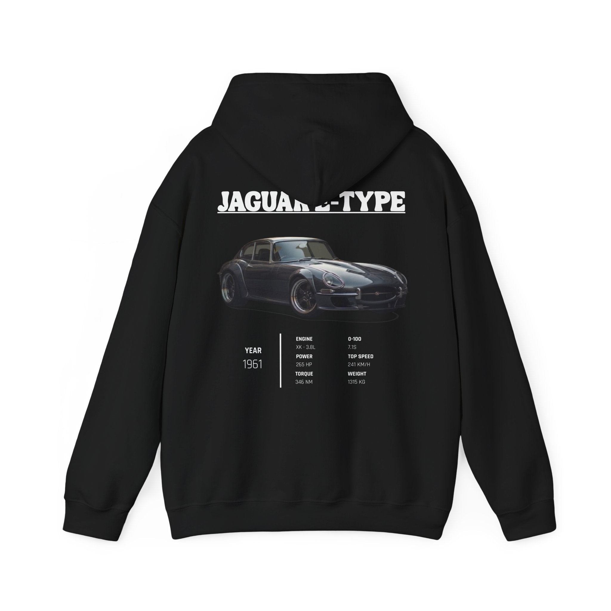 Sweat à capuche légende Jaguar Type E
