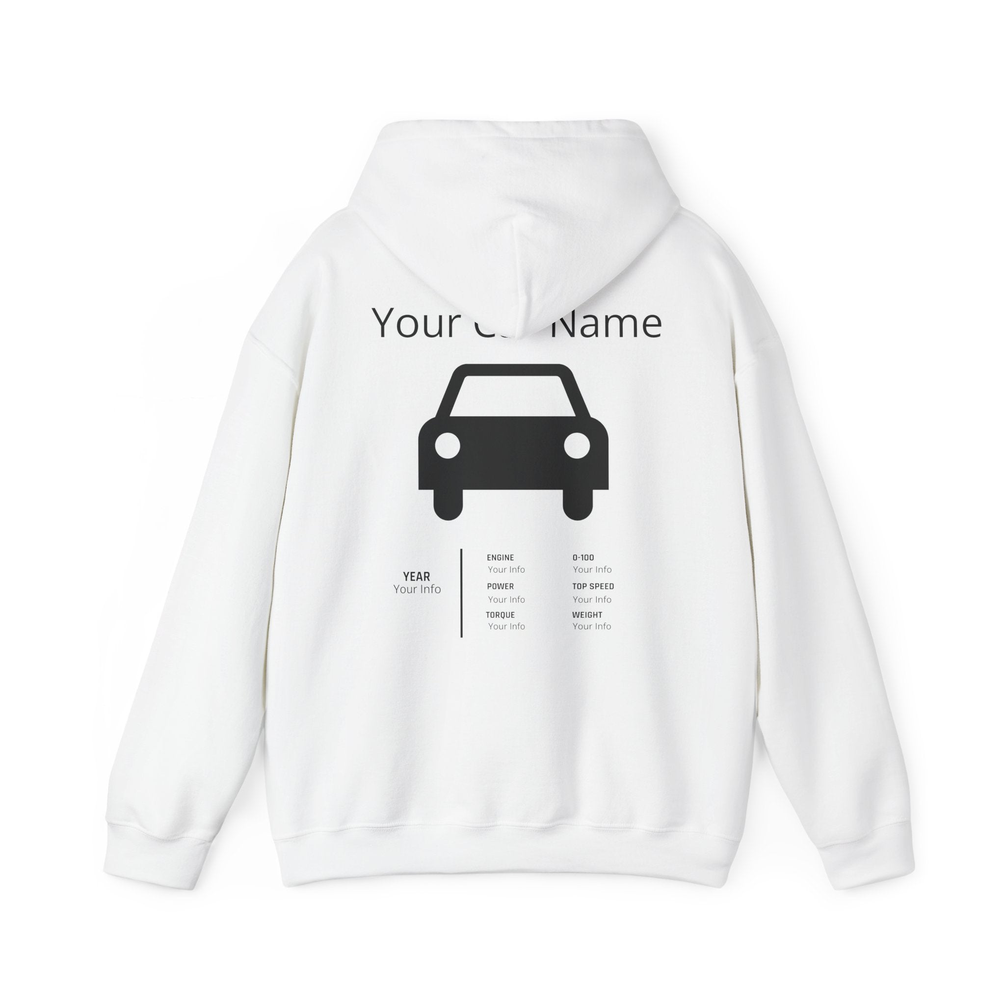 Copy of Custom Car Owner Hoodie — Personalized "Your Car Name" Graphic Pullover