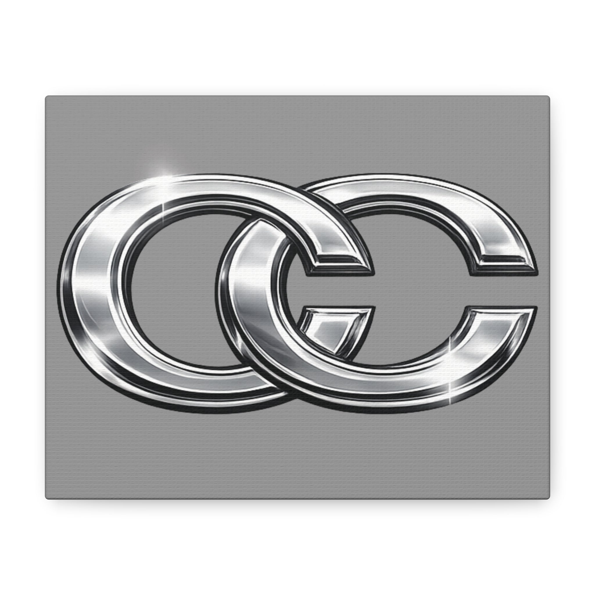 Automotive Canvas Wall Art – Chrome Logo Matte | JDM Car Decor
