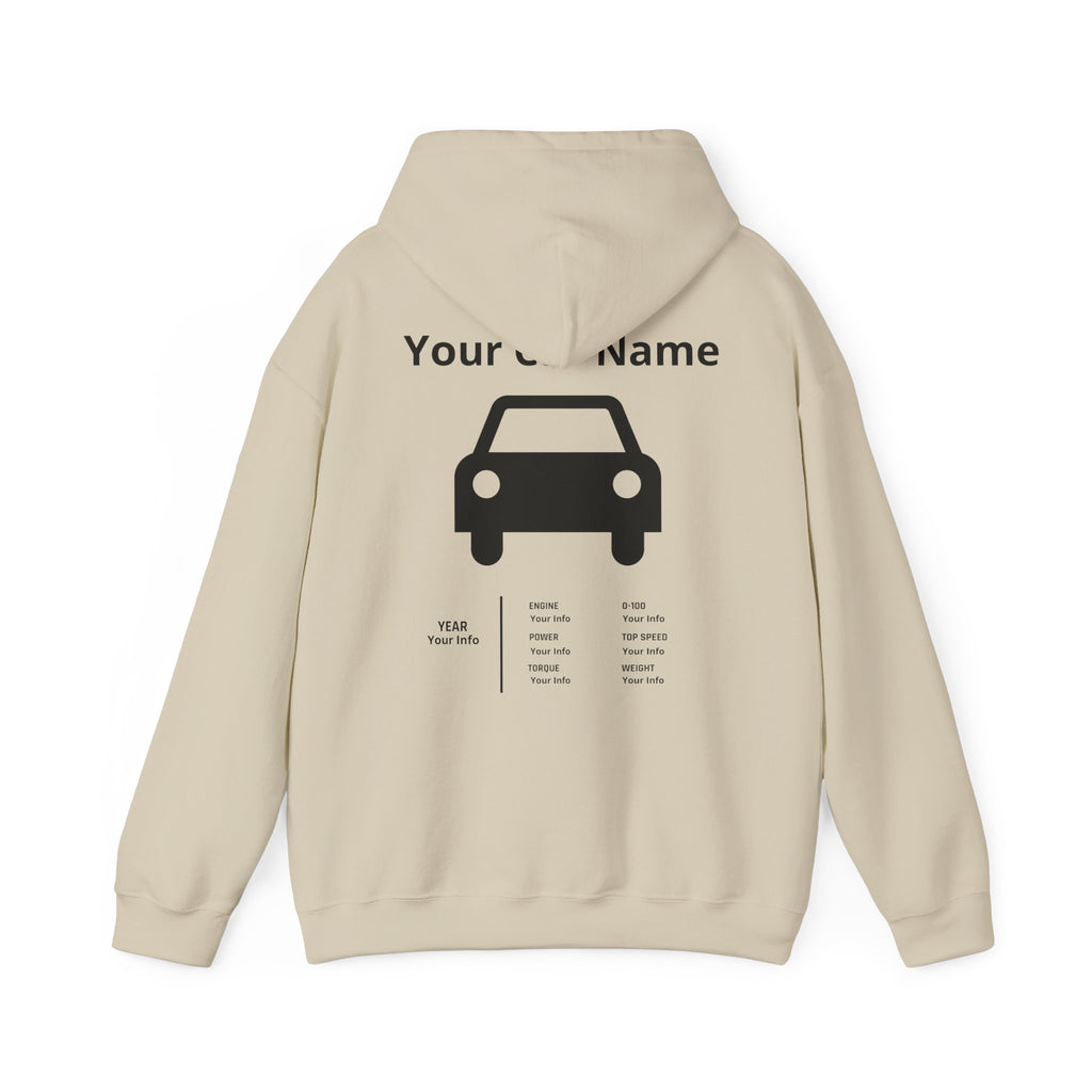 Custom Car Owner Hoodie — Personalized "Your Car Name" Graphic Pullover