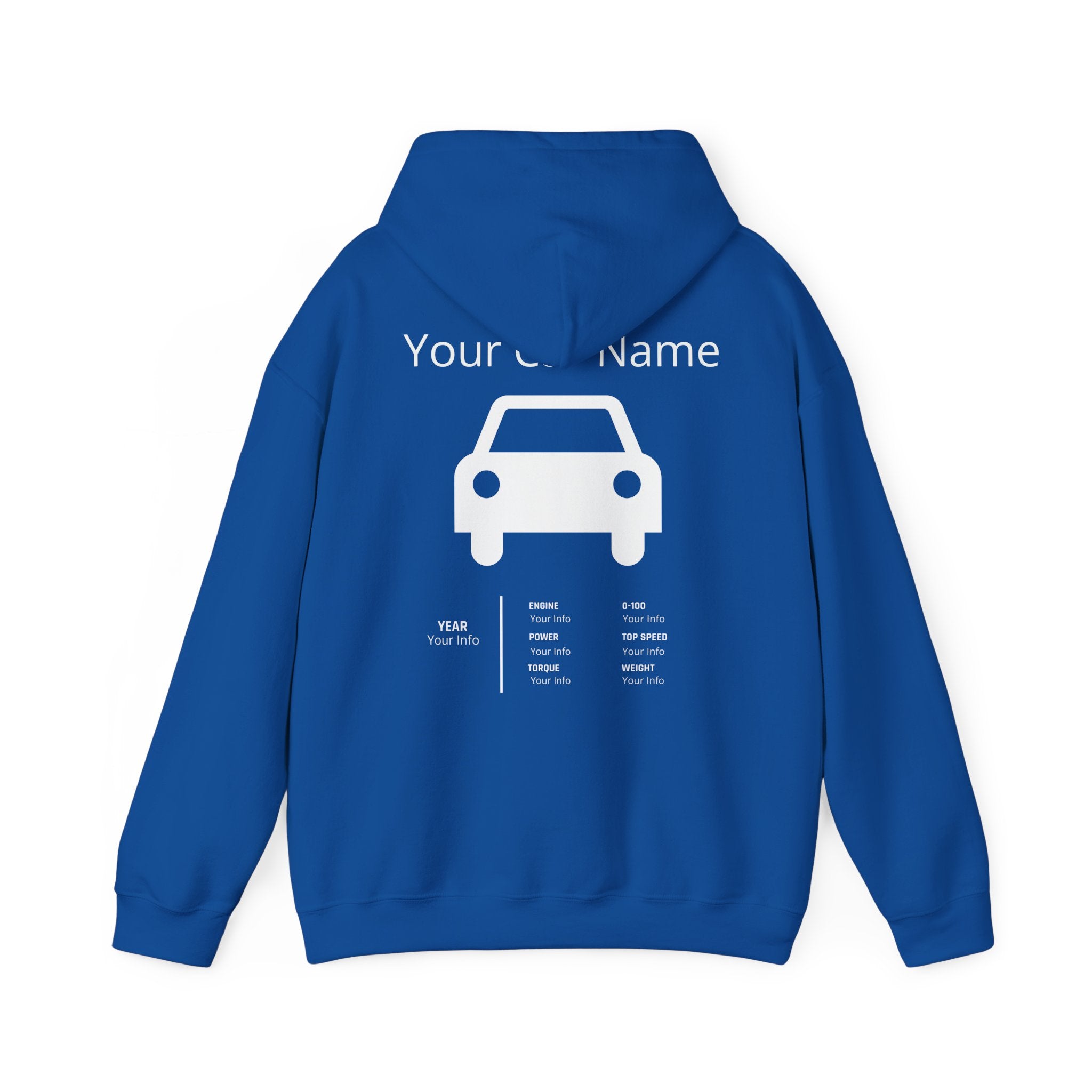 Custom Car Owner Hoodie — Personalized "Your Car Name" Graphic Pullover