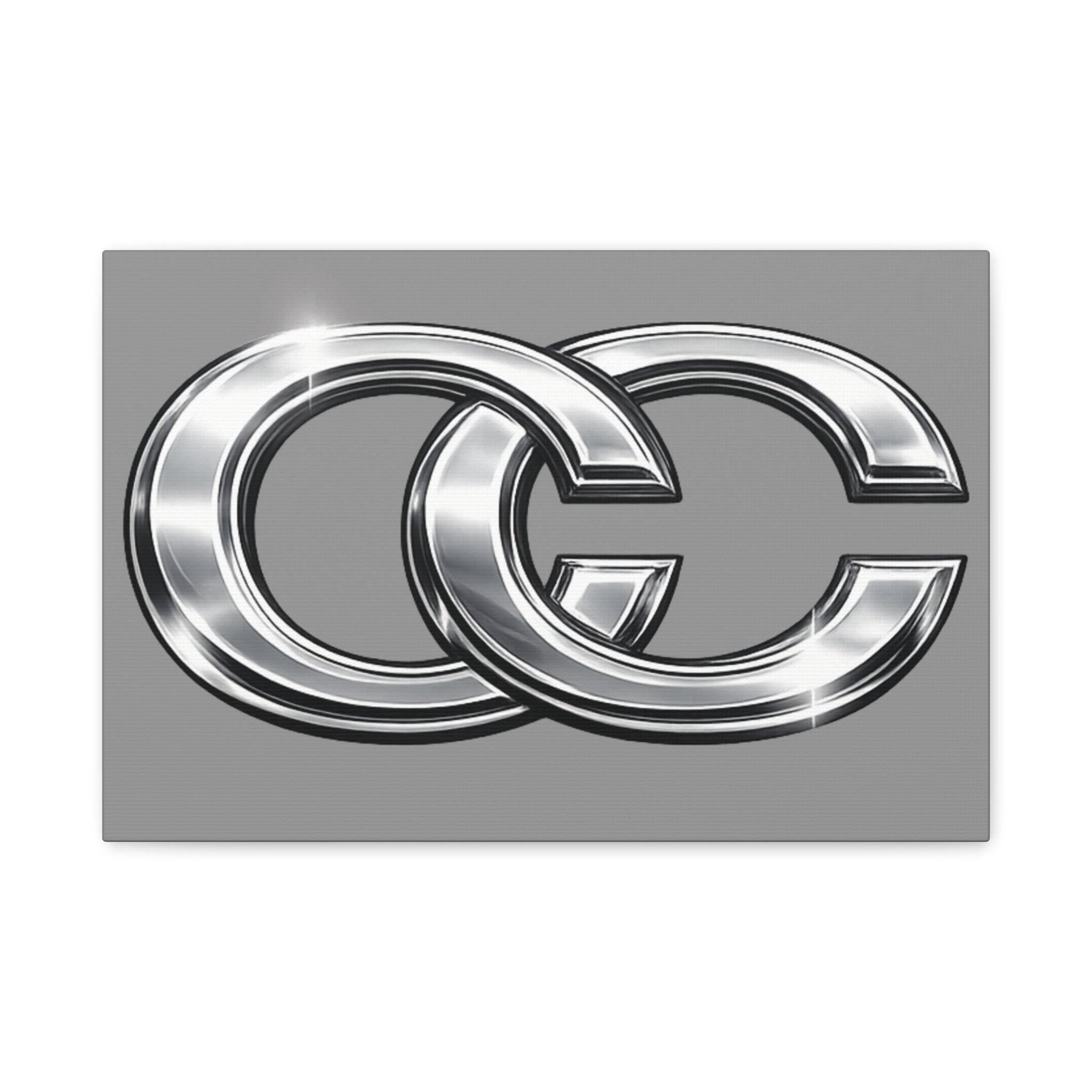 Automotive Canvas Wall Art – Chrome Logo Matte | JDM Car Decor