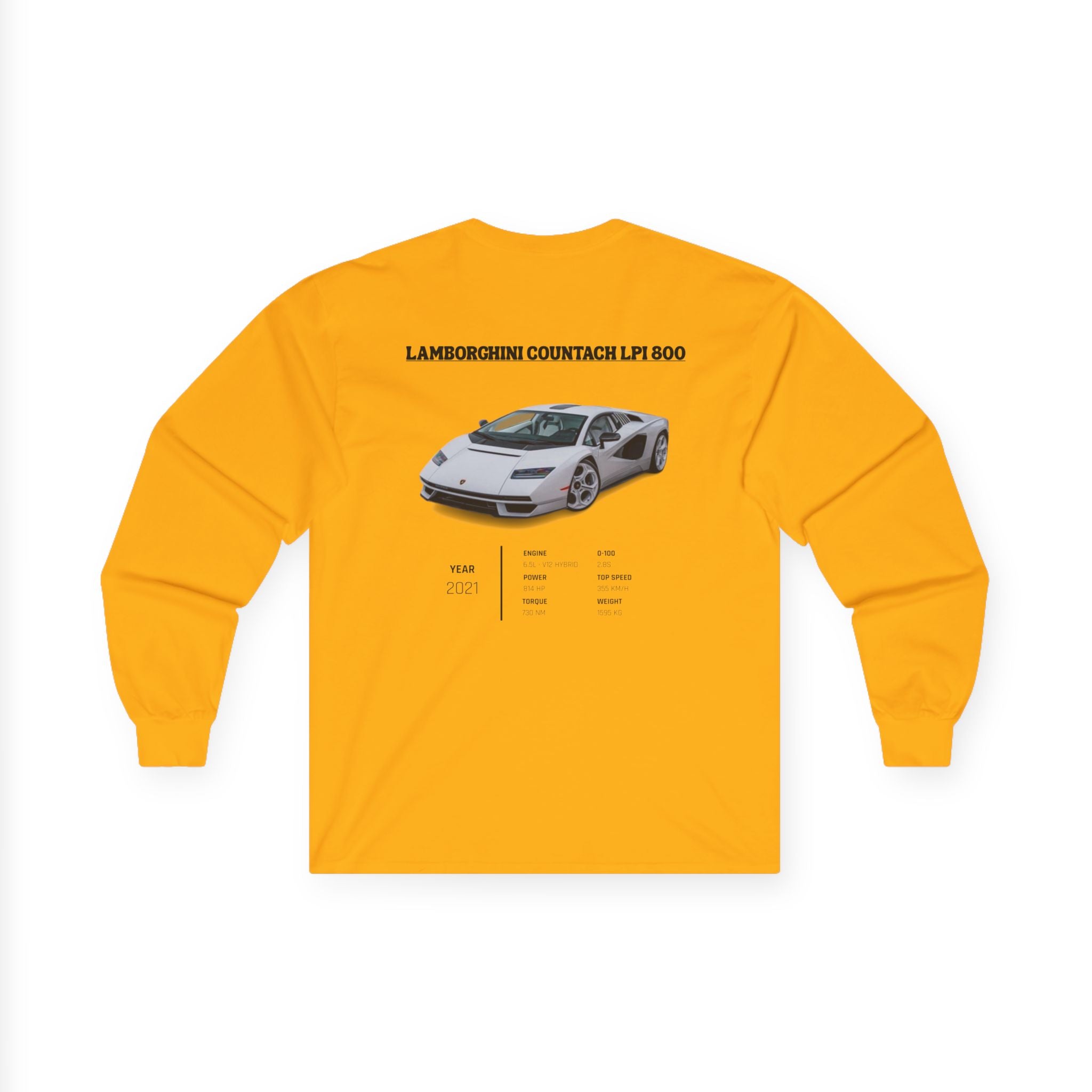 Lamborghini Countach LPI 800 Retro Longsleeve