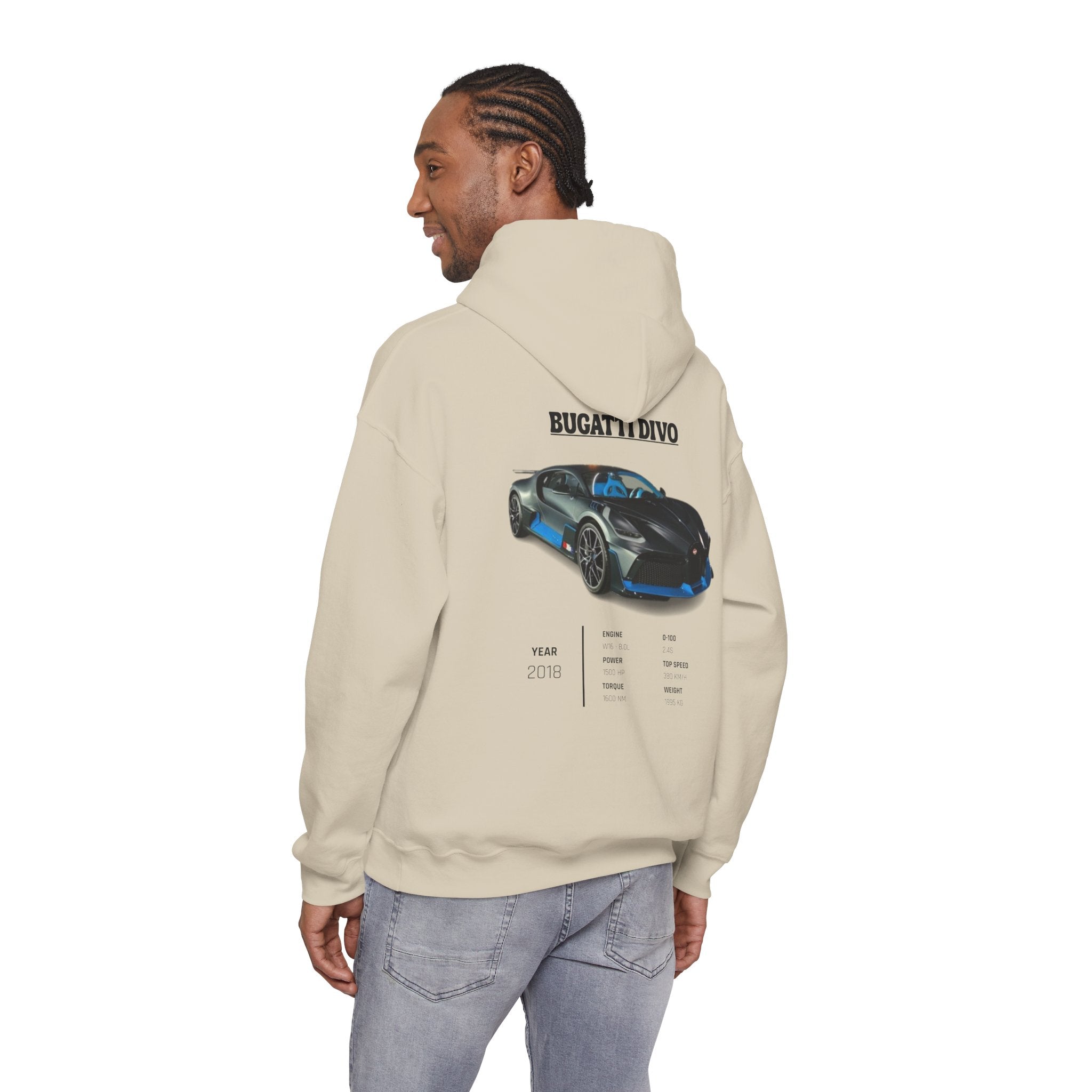 Sweat à capuche hypercar Bugatti Divo