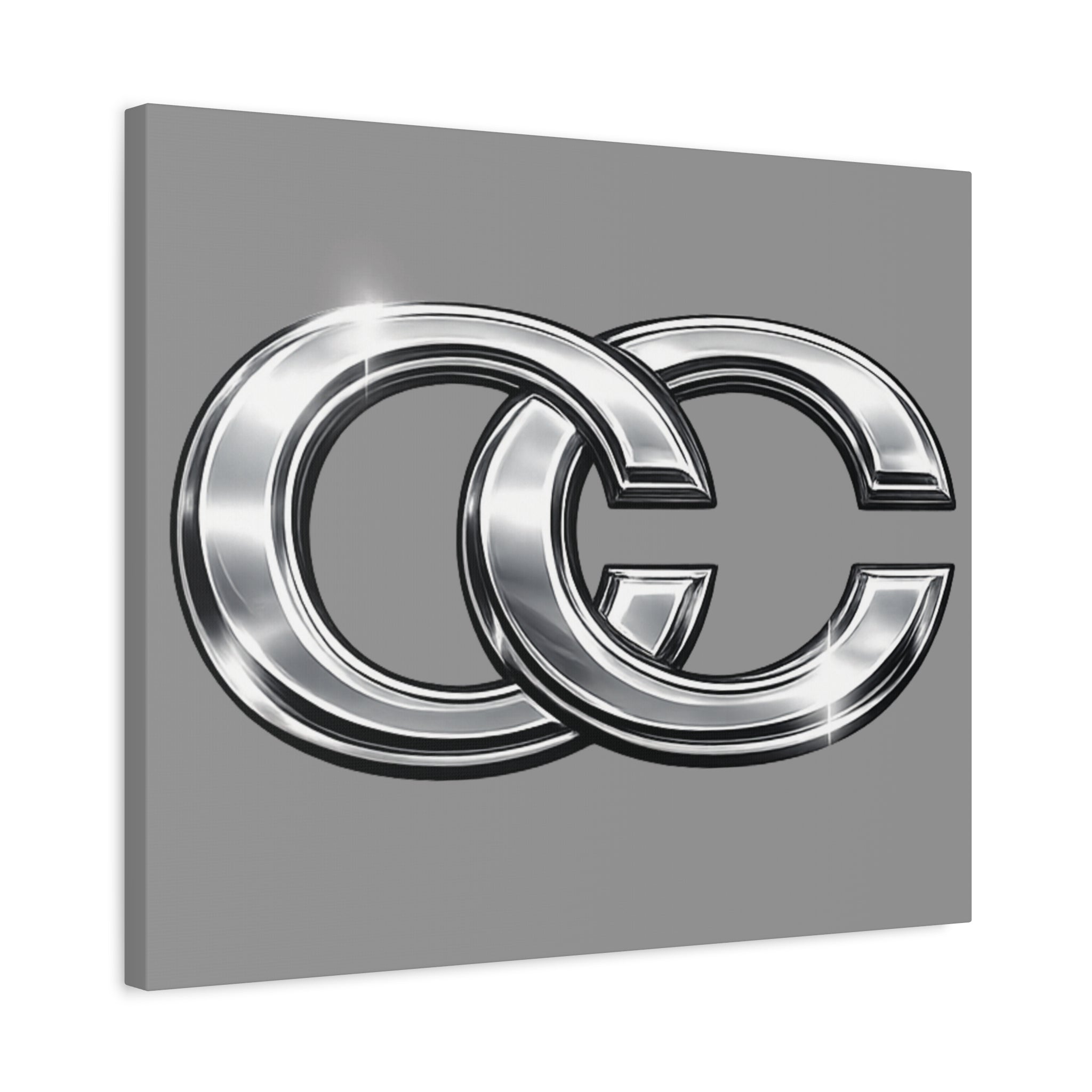 Automotive Canvas Wall Art – Chrome Logo Matte | JDM Car Decor