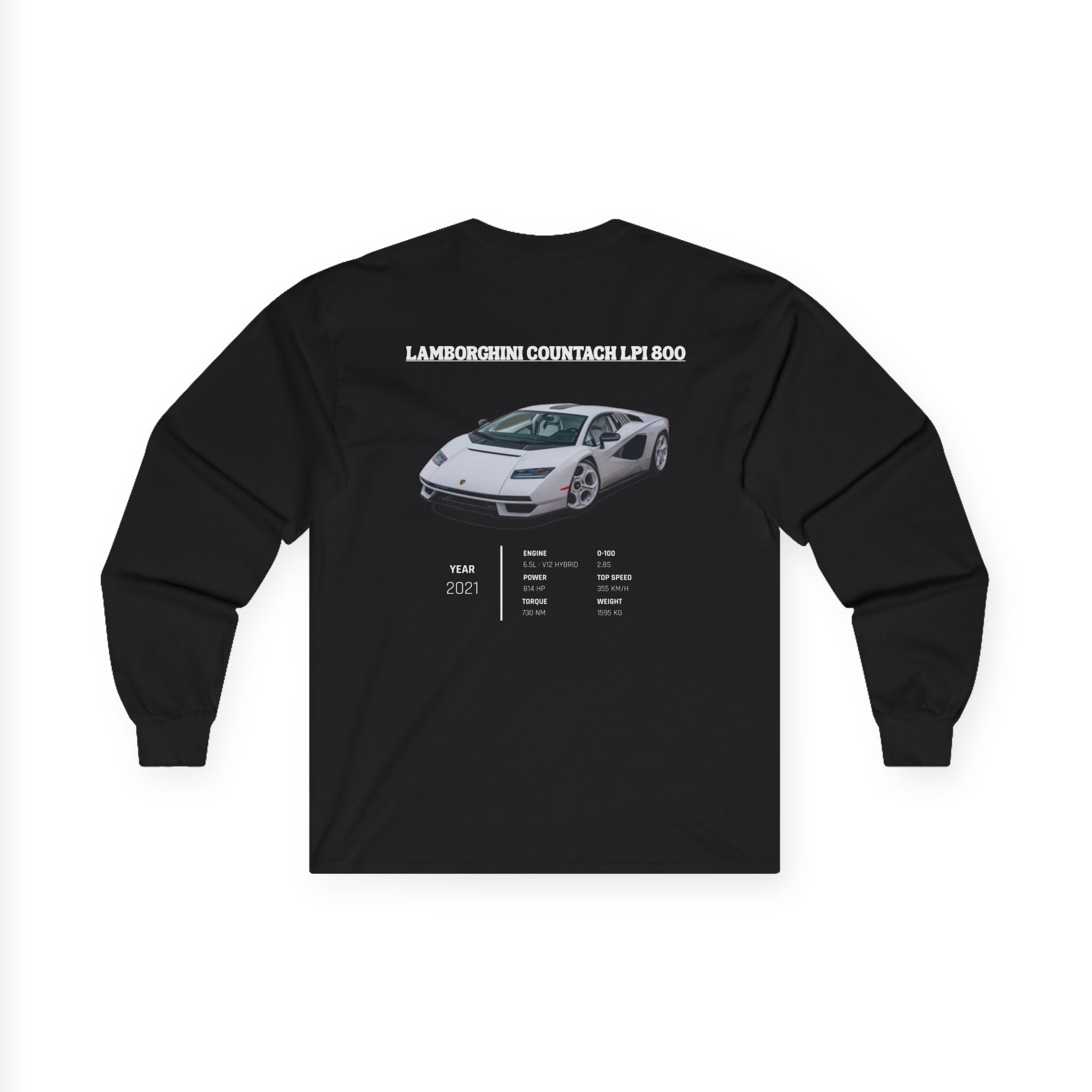 Lamborghini Countach LPI 800 Retro Longsleeve