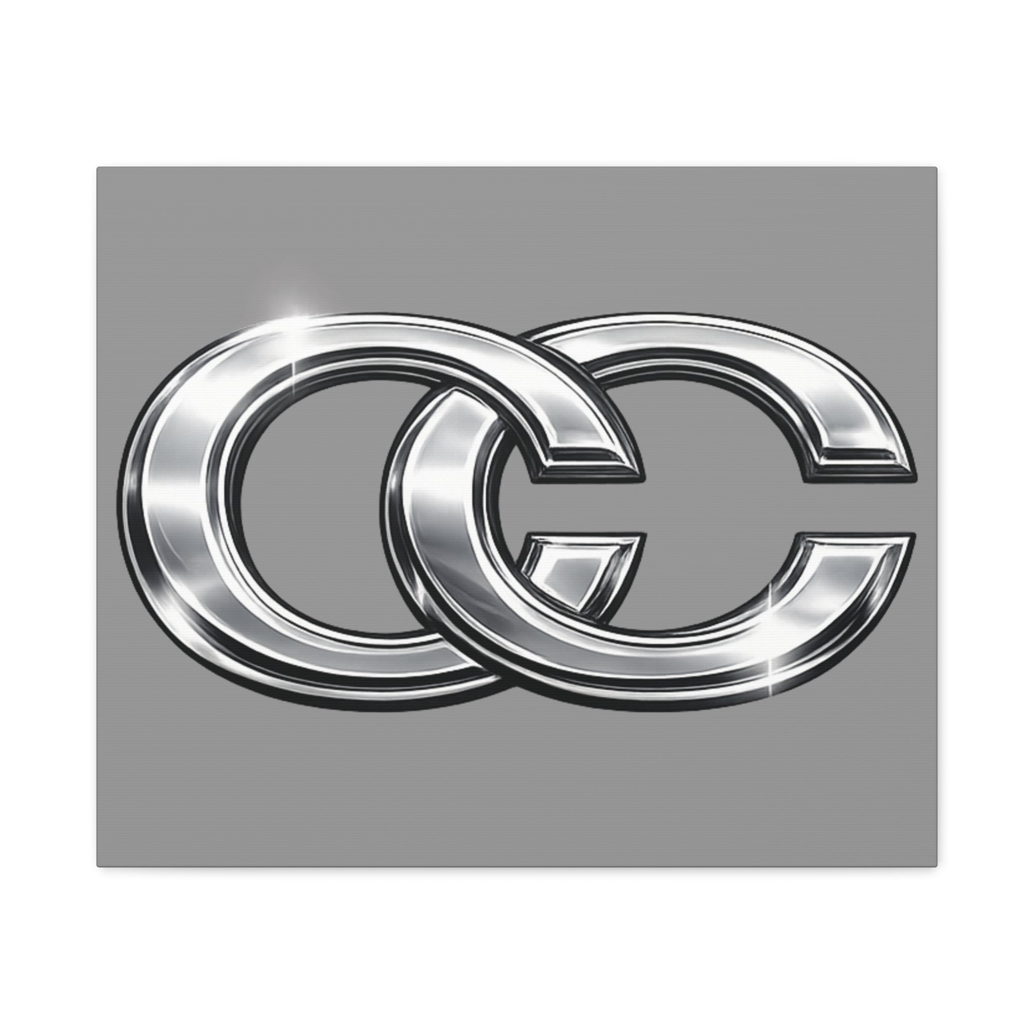 Automotive Canvas Wall Art – Chrome Logo Matte | JDM Car Decor