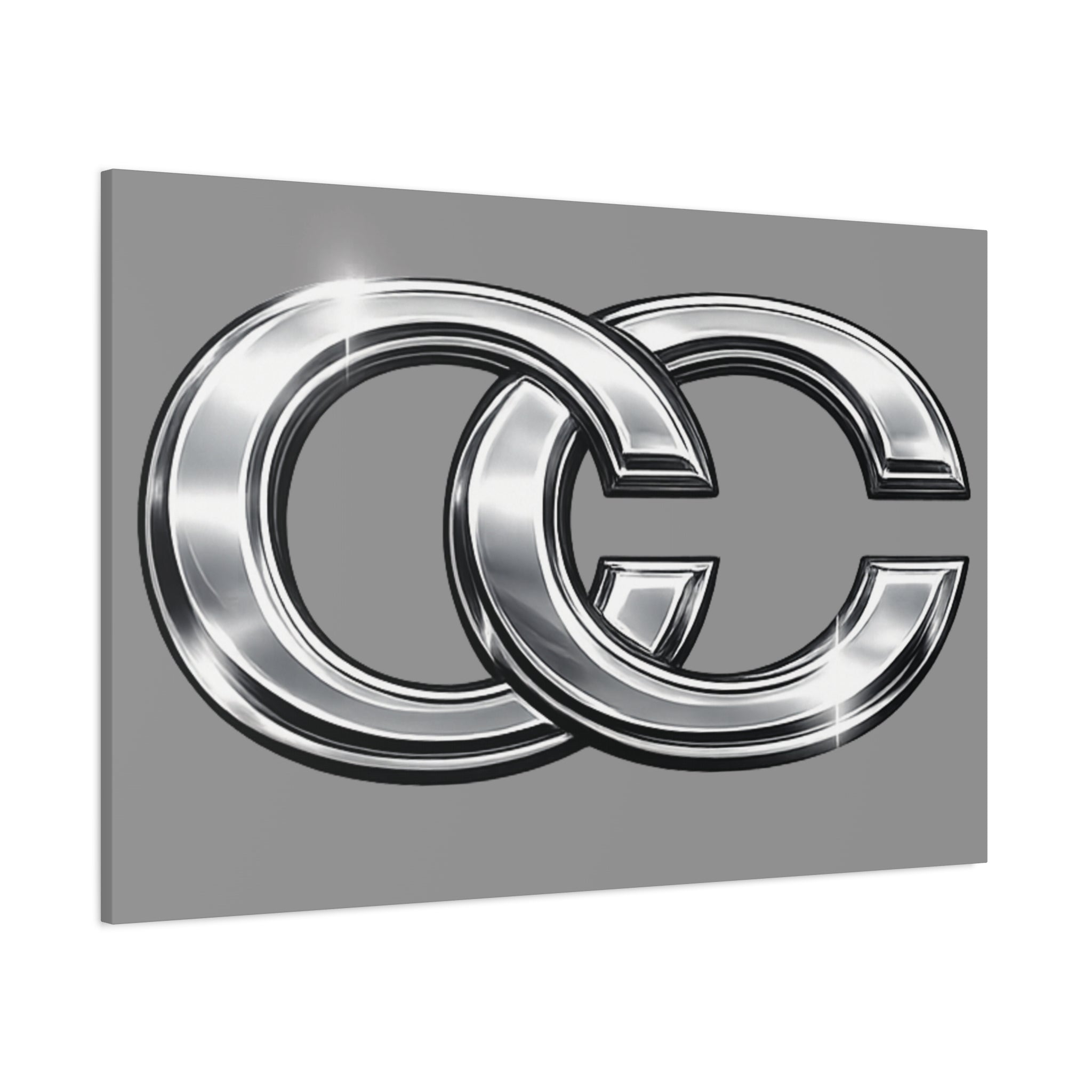 Automotive Canvas Wall Art – Chrome Logo Matte | JDM Car Decor