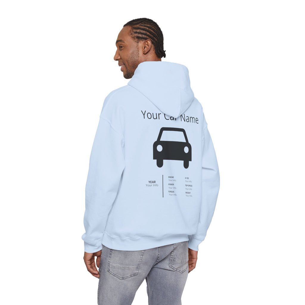 Custom Car Owner Hoodie — Personalized "Your Car Name" Graphic Pullover