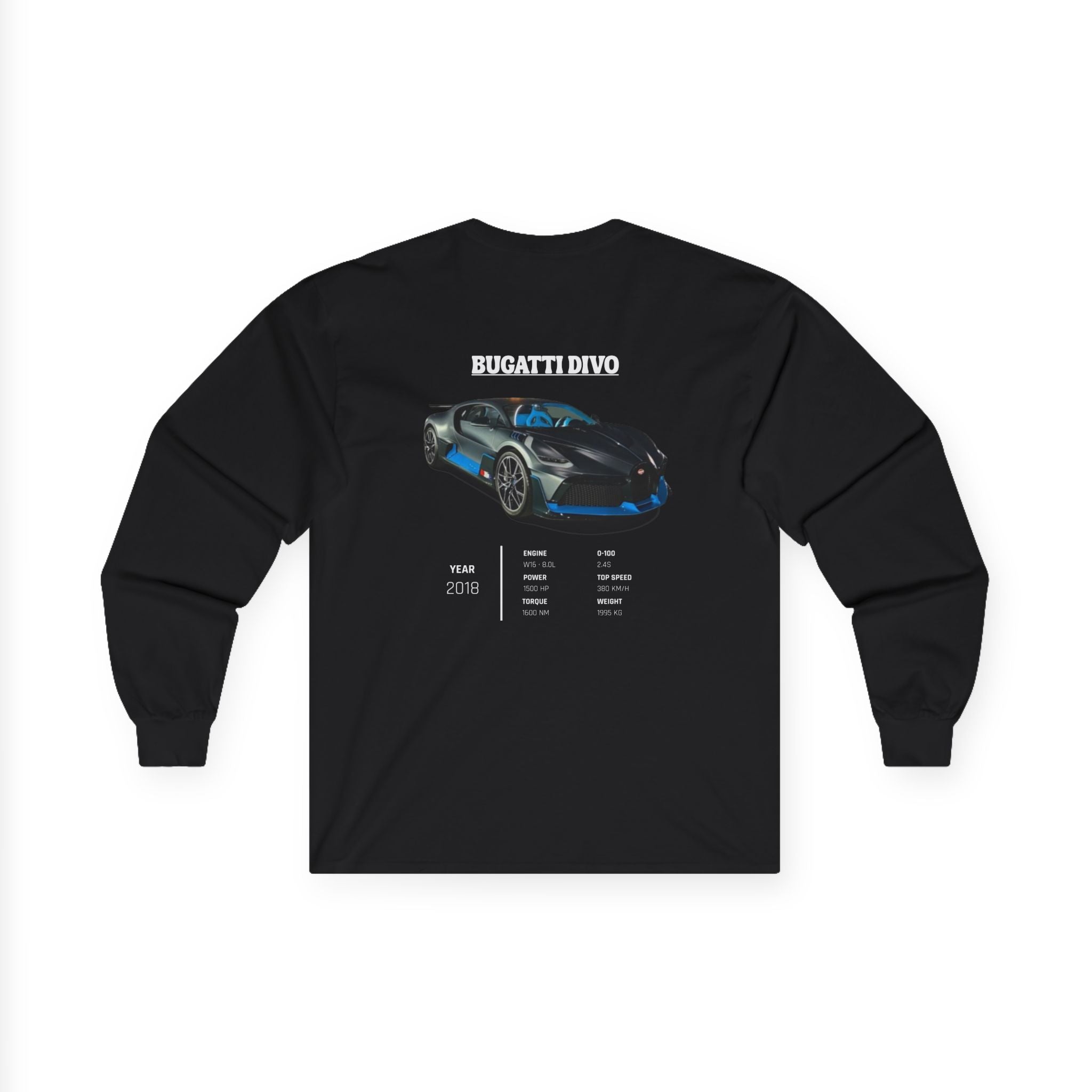 T-shirt manches longues Bugatti Divo Hypercar