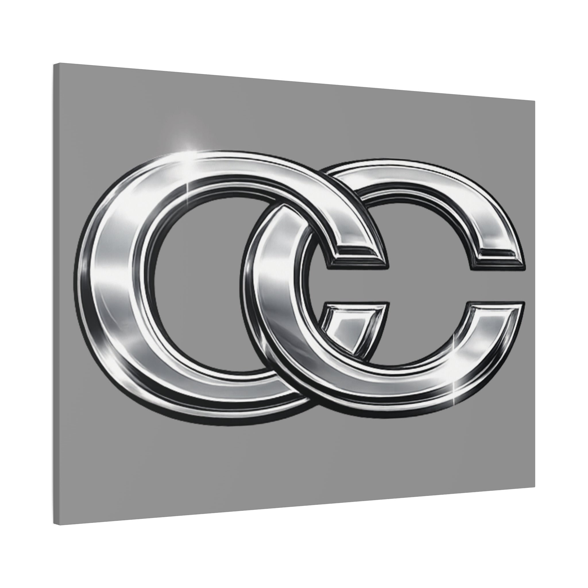 Automotive Canvas Wall Art – Chrome Logo Matte | JDM Car Decor