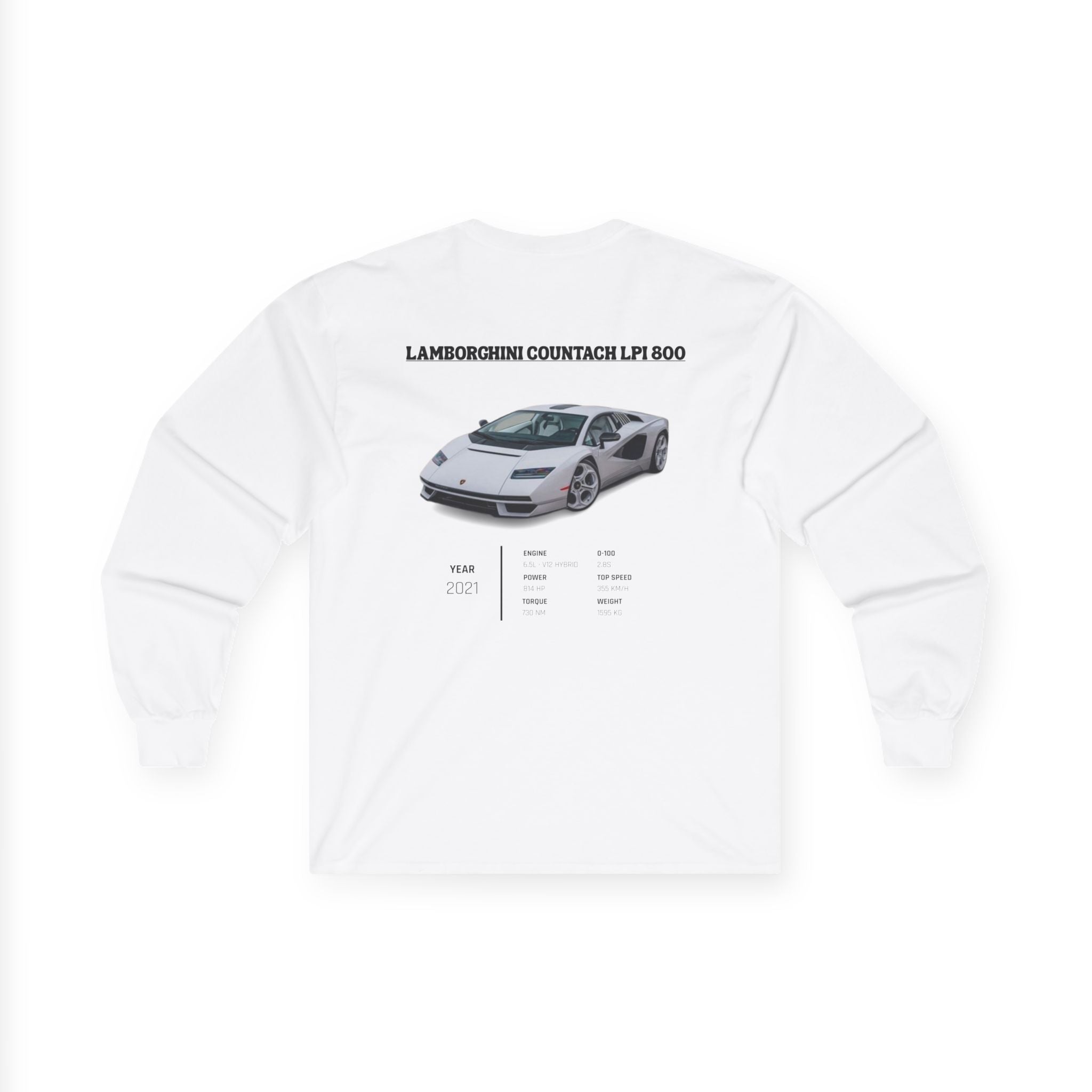 Lamborghini Countach LPI 800 Retro Longsleeve