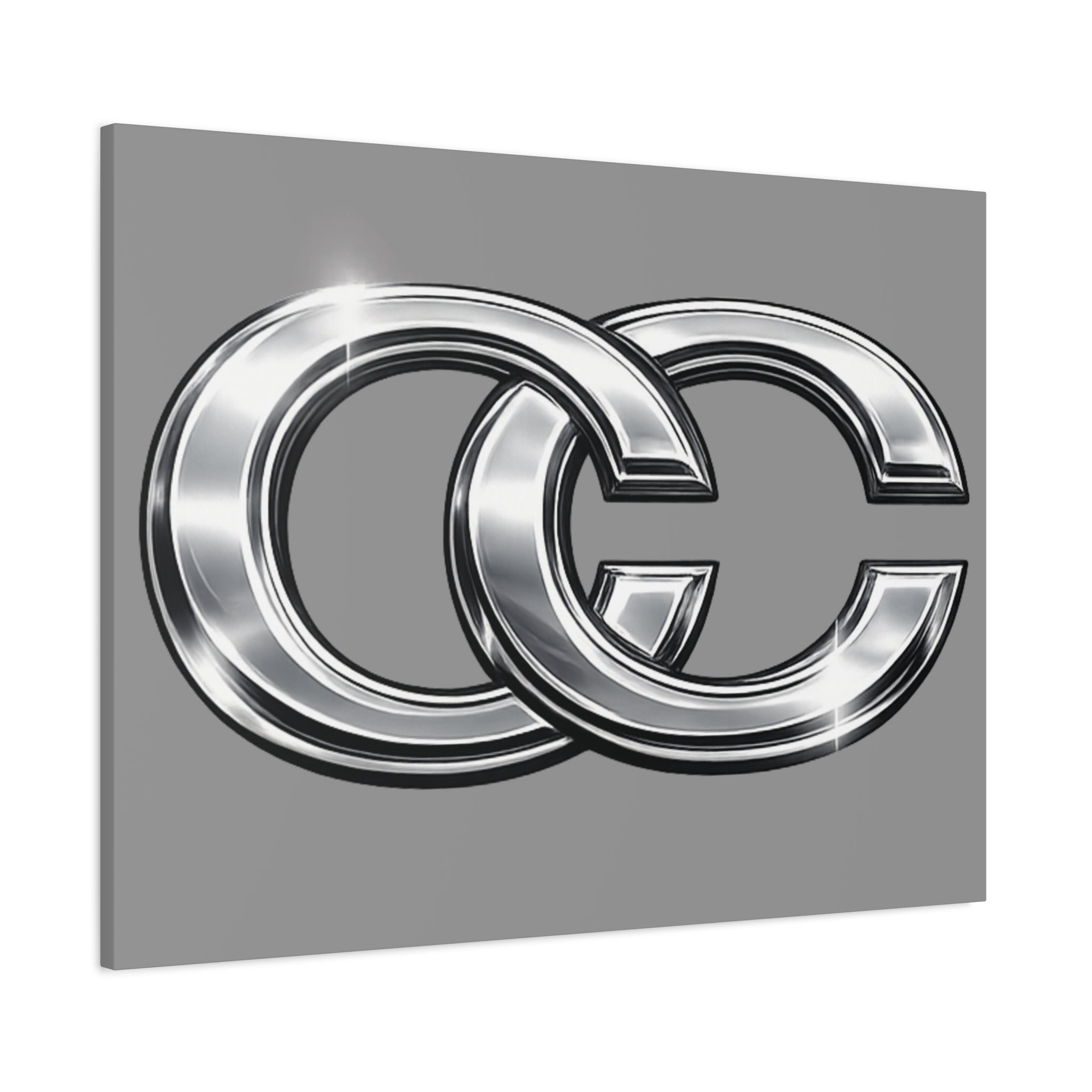 Automotive Canvas Wall Art – Chrome Logo Matte | JDM Car Decor