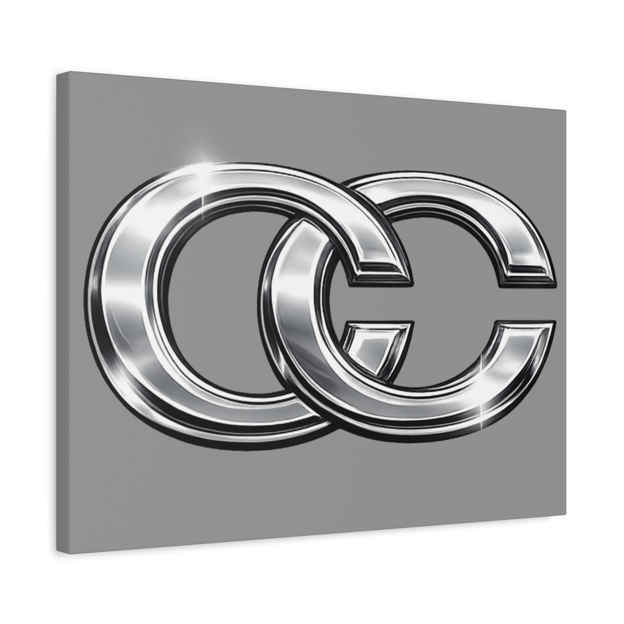 Automotive Canvas Wall Art – Chrome Logo Matte | JDM Car Decor