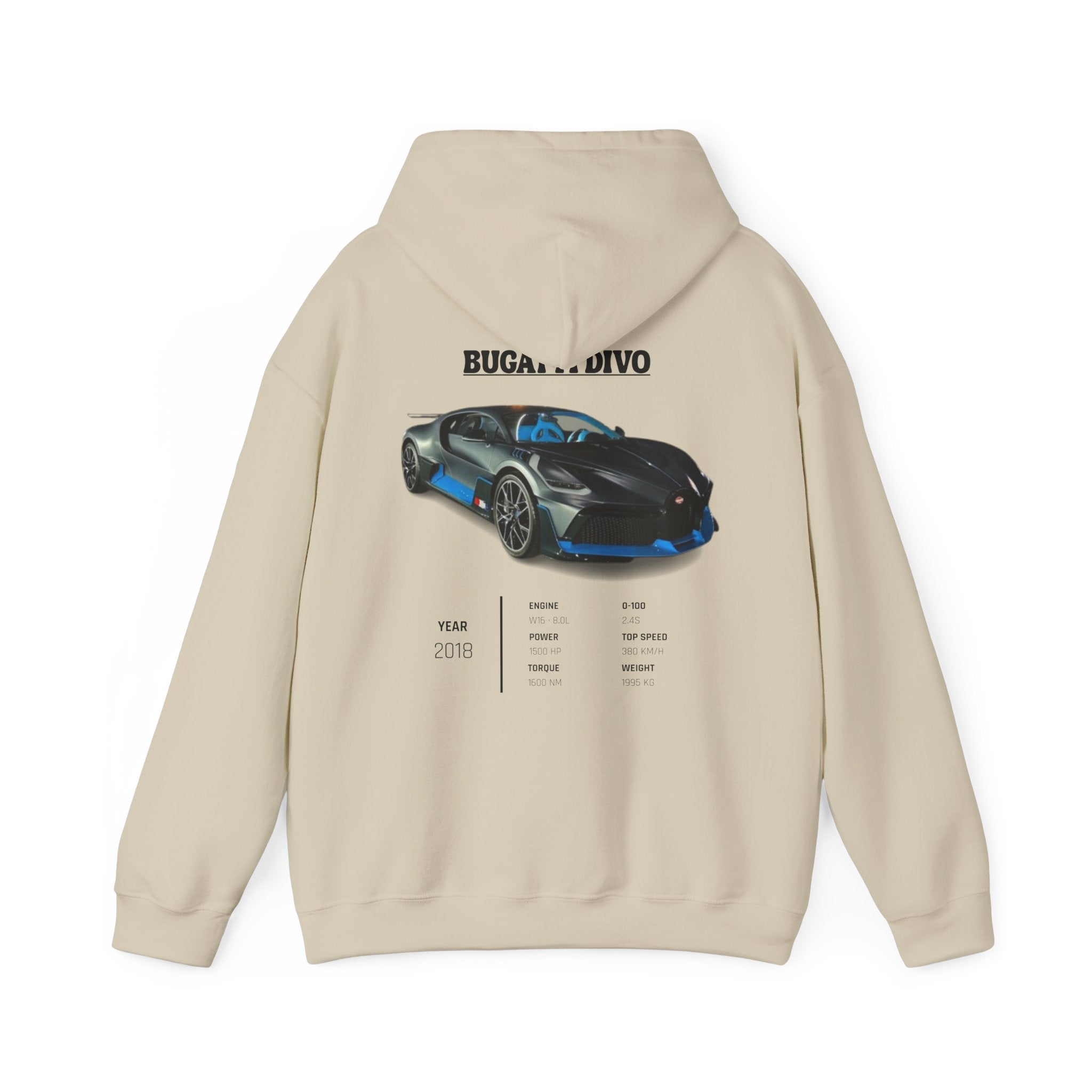 Sweat à capuche hypercar Bugatti Divo