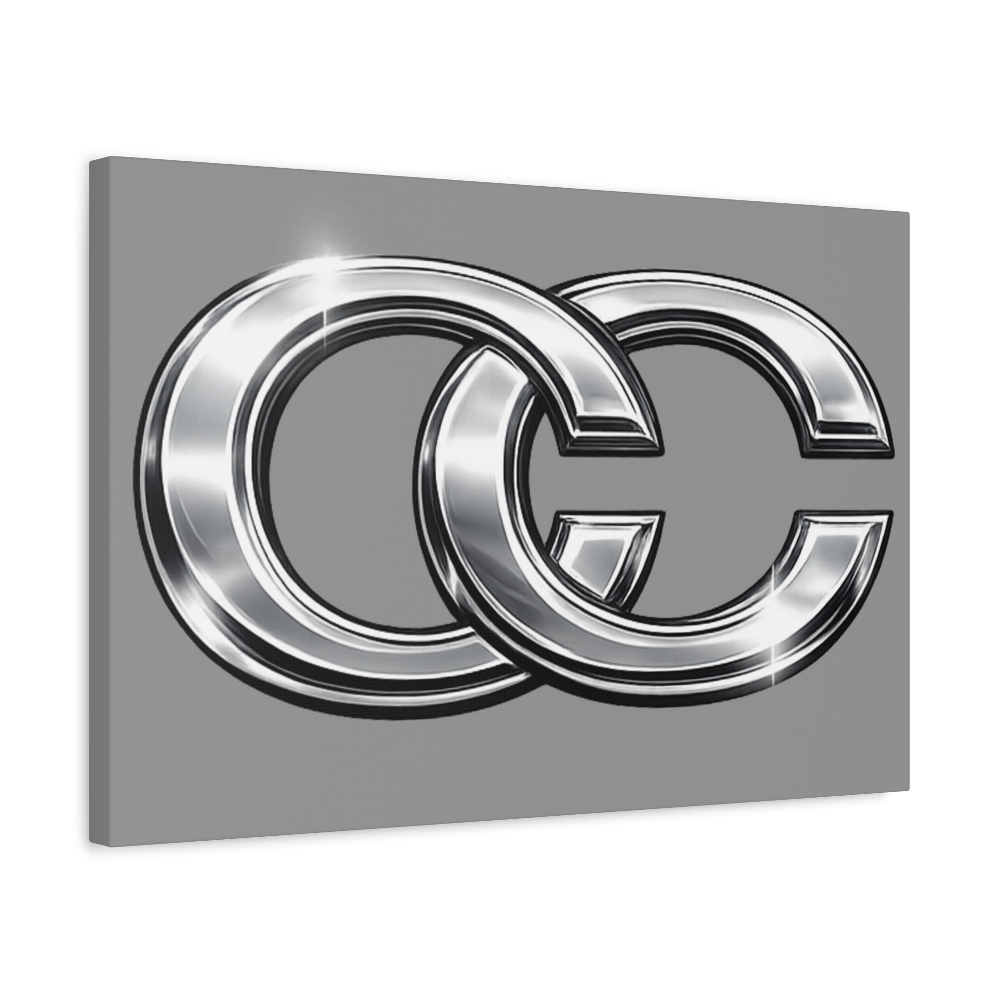Automotive Canvas Wall Art – Chrome Logo Matte | JDM Car Decor