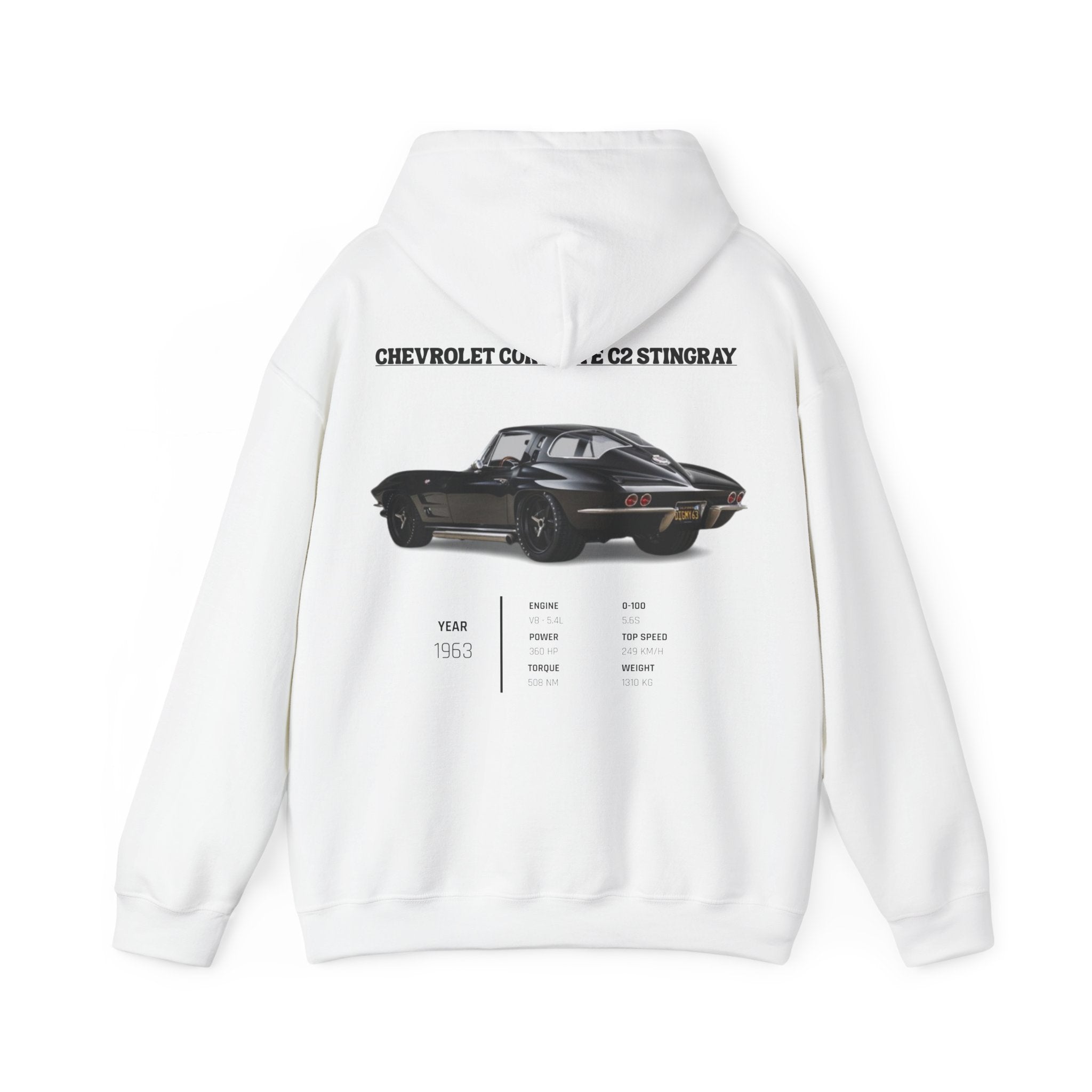 Sweat à capuche légende Chevrolet Corvette C2 Stingray