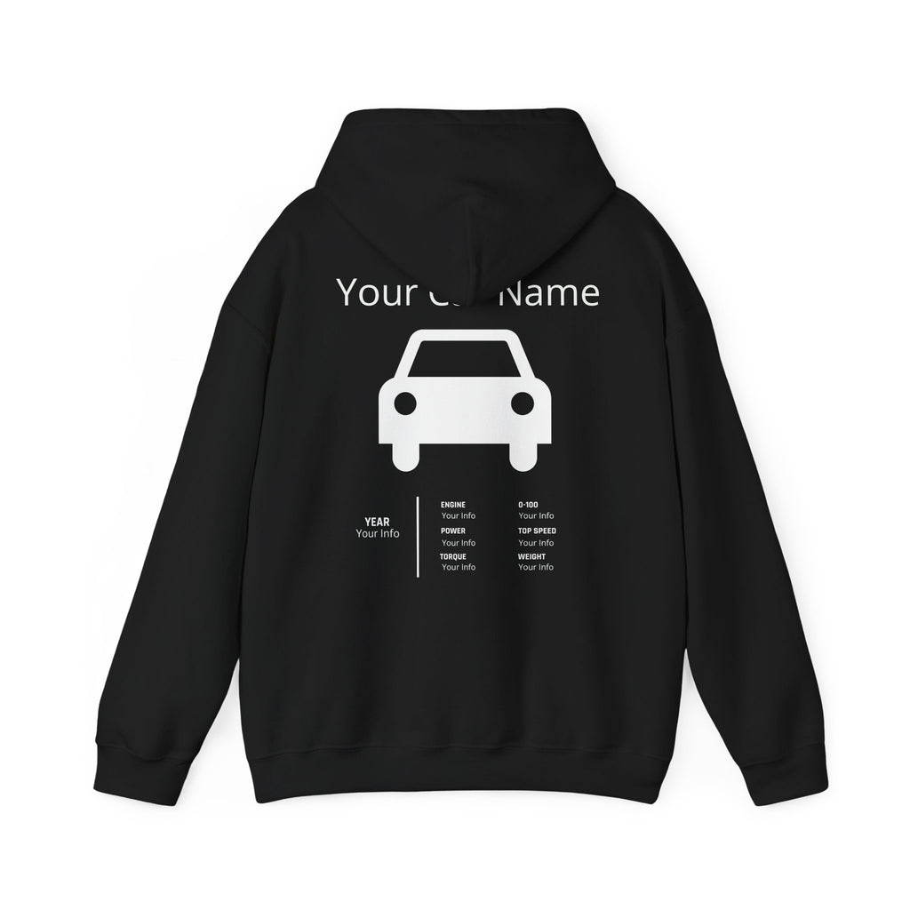 Custom Car Owner Hoodie — Personalized "Your Car Name" Graphic Pullover