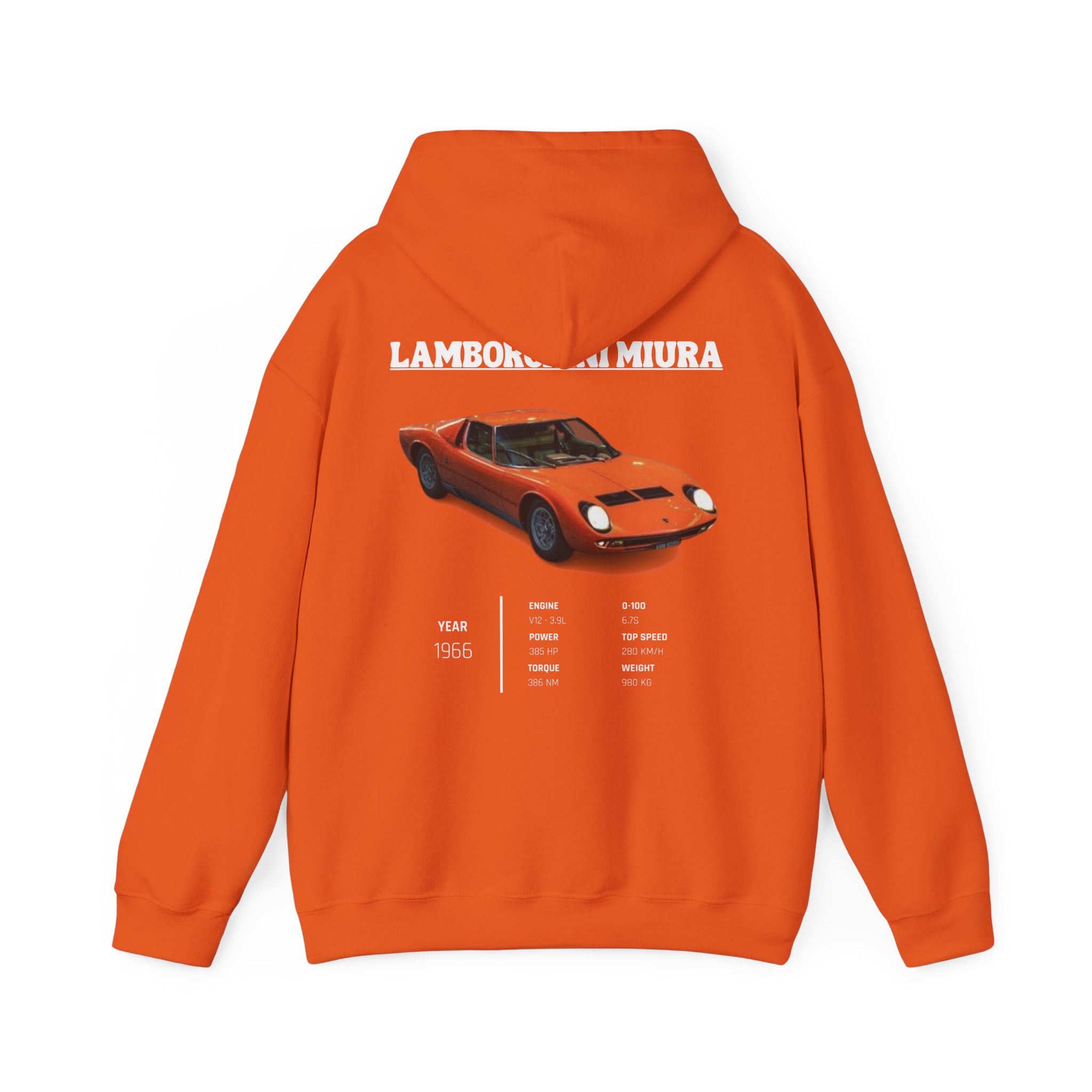 Sweat à capuche Lamborghini Miura Légende