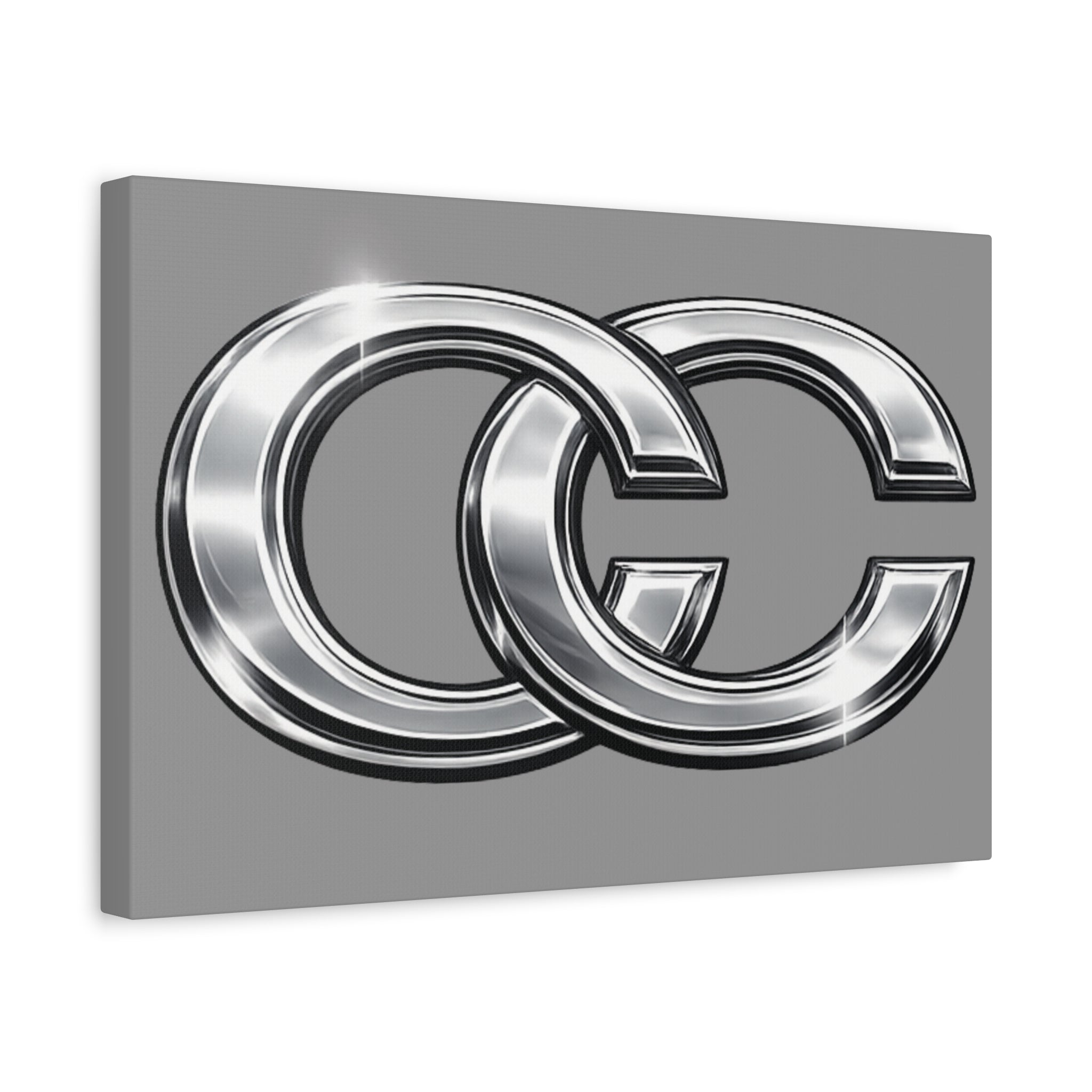 Automotive Canvas Wall Art – Chrome Logo Matte | JDM Car Decor