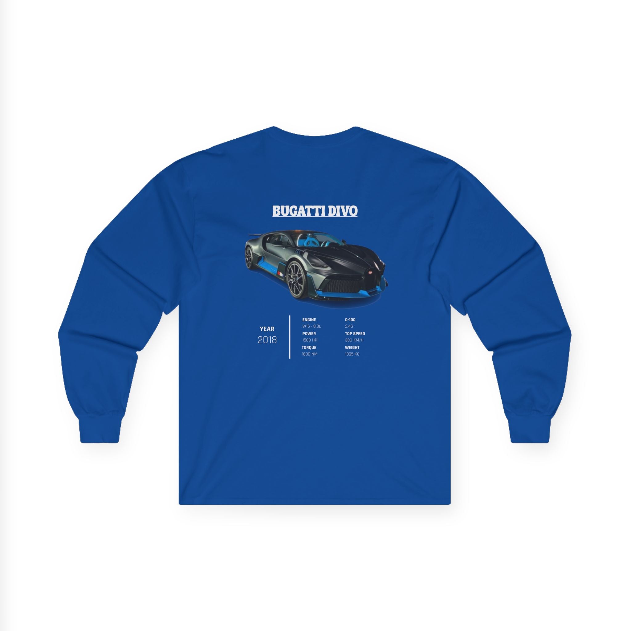 T-shirt manches longues Bugatti Divo Hypercar