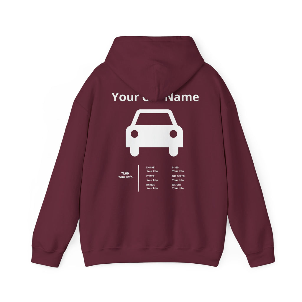 Custom Car Owner Hoodie — Personalized "Your Car Name" Graphic Pullover
