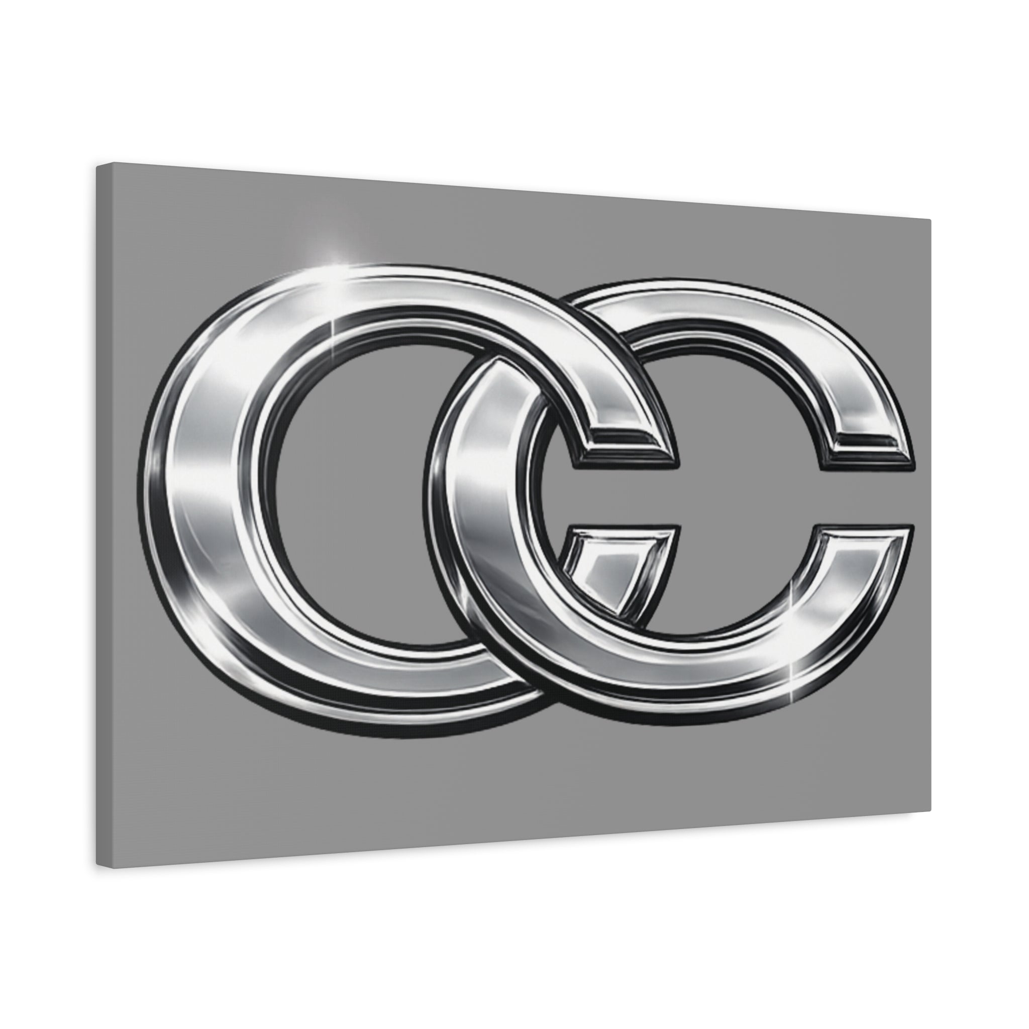 Automotive Canvas Wall Art – Chrome Logo Matte | JDM Car Decor