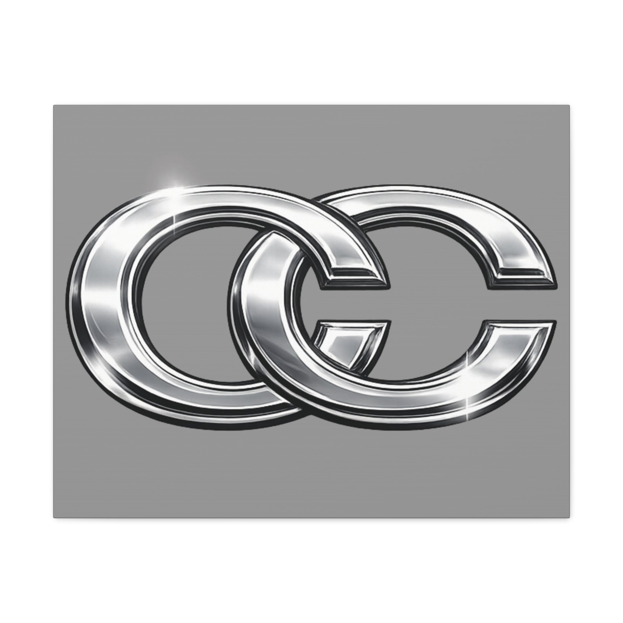 Automotive Canvas Wall Art – Chrome Logo Matte | JDM Car Decor